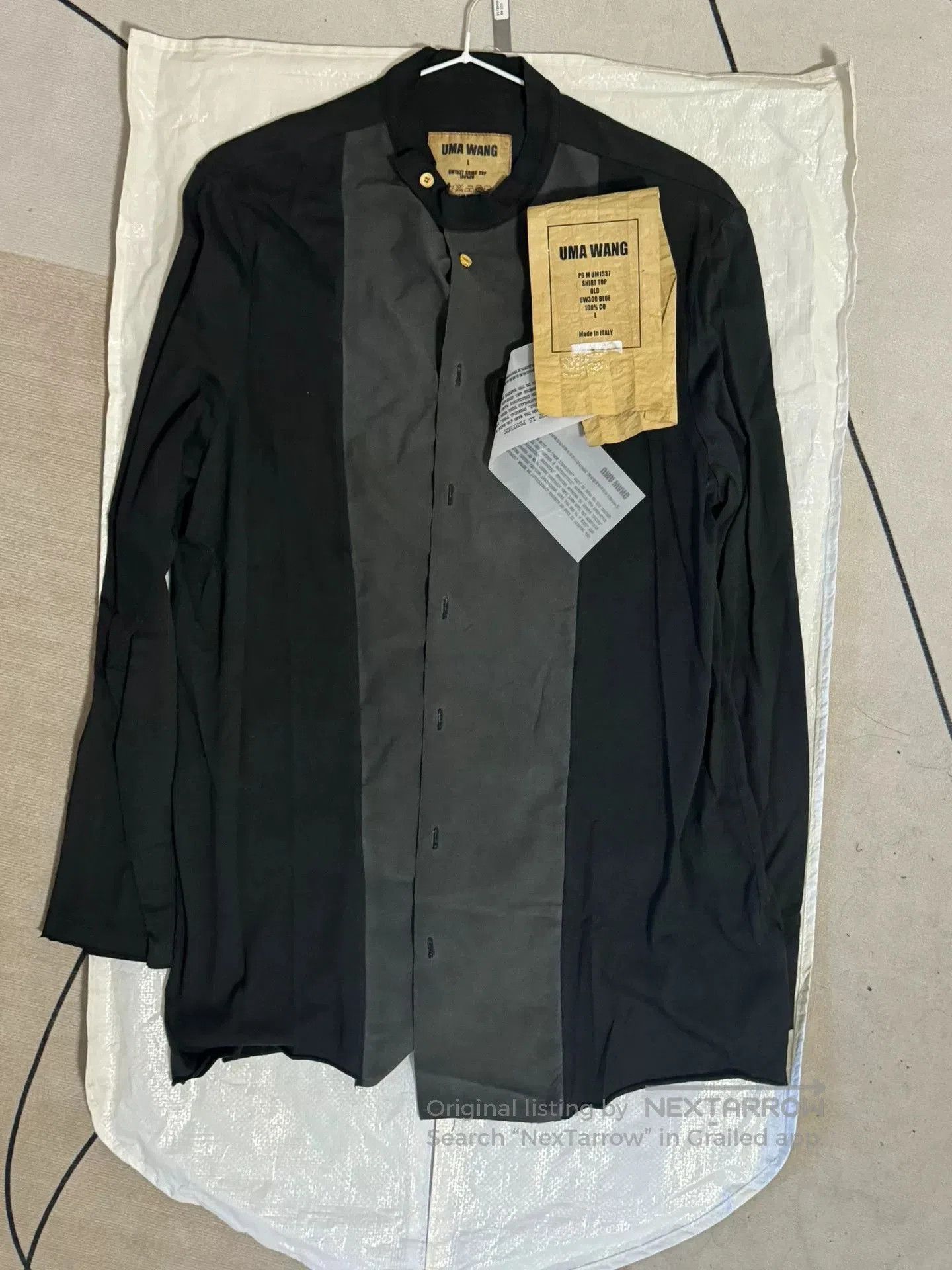 Uma Wang UMA WANG Black Green Pattern Shirt. Size US L / EU 52-54 / 3 - 1 Thumbnail