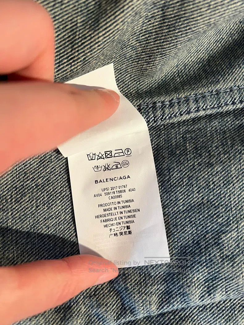 Balenciaga Balenciaga Coke denim jacket Size US M / EU 48-50 / 2 - 7 Thumbnail
