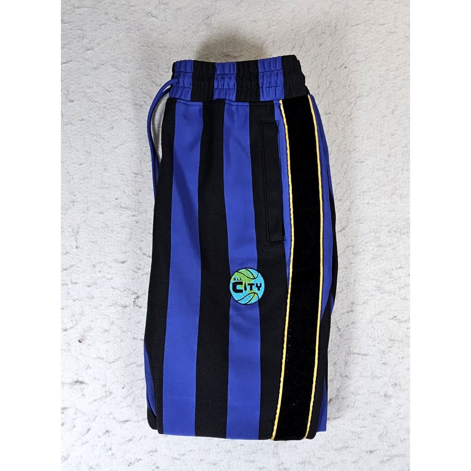 Vintage VINTAGE Just Don All City Sports Pants Blue Striped Sweatpants Tapered Men's Medium Size US 31 - 2 Thumbnail