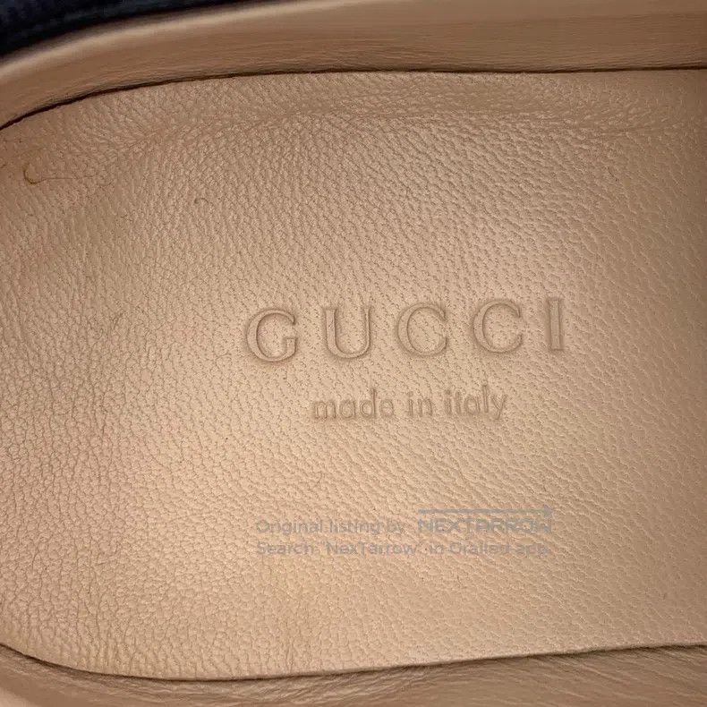 Gucci Gucci Black bow decoration shiny patent leather striped ca Size US 12 / IT 42 - 7 Thumbnail