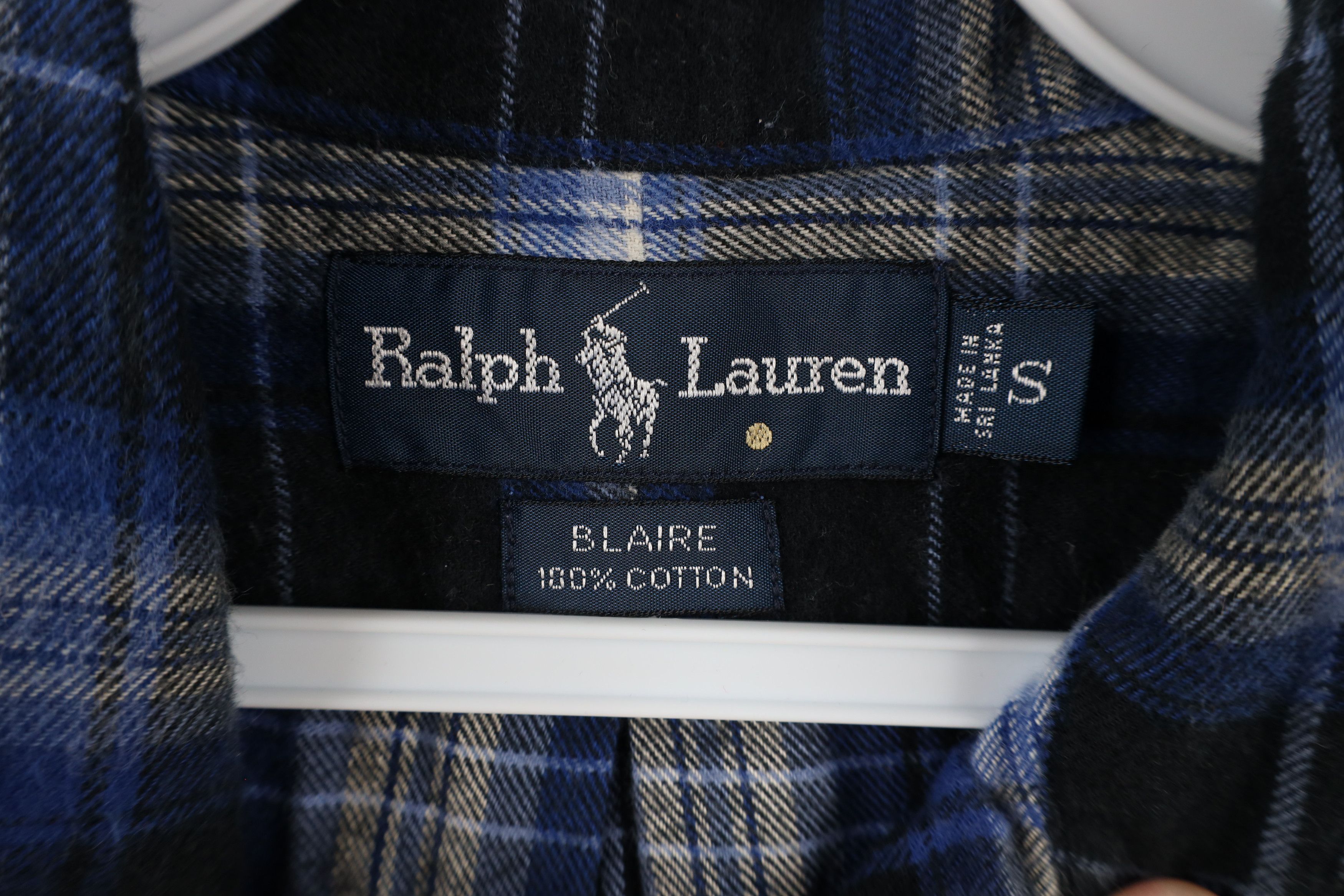 Polo Ralph Lauren Vintage 90s Ralph Lauren Flannel Collared Button Down Shirt Size US S / EU 44-46 / 1 - 5 Thumbnail
