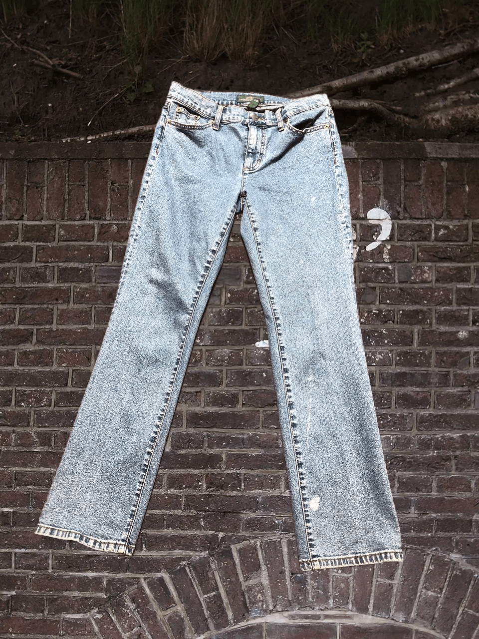 Ralph Lauren LAUREN RALPH LAUREN Jeans CO WASHED Denim Tapered High Rise Size 28" / US 6 / IT 42 - 1 Thumbnail