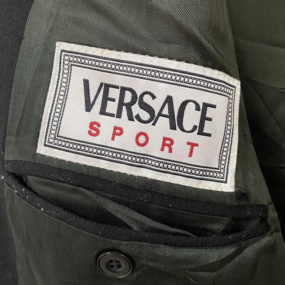 Versace × Vintage ☀️Vintage Versace Sport black classic blazer jacket Size US M / EU 48-50 / 2 - 9 Thumbnail