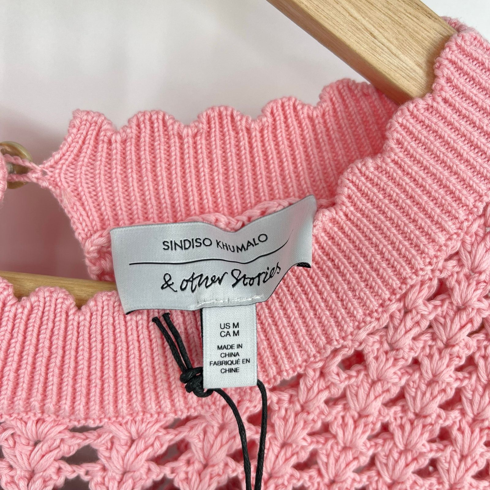 & Other Stories & Other Stories x Sindiso Khumalo | NWT Hand-Crocheted Top M Size M / US 6-8 / IT 42-44 - 4 Thumbnail