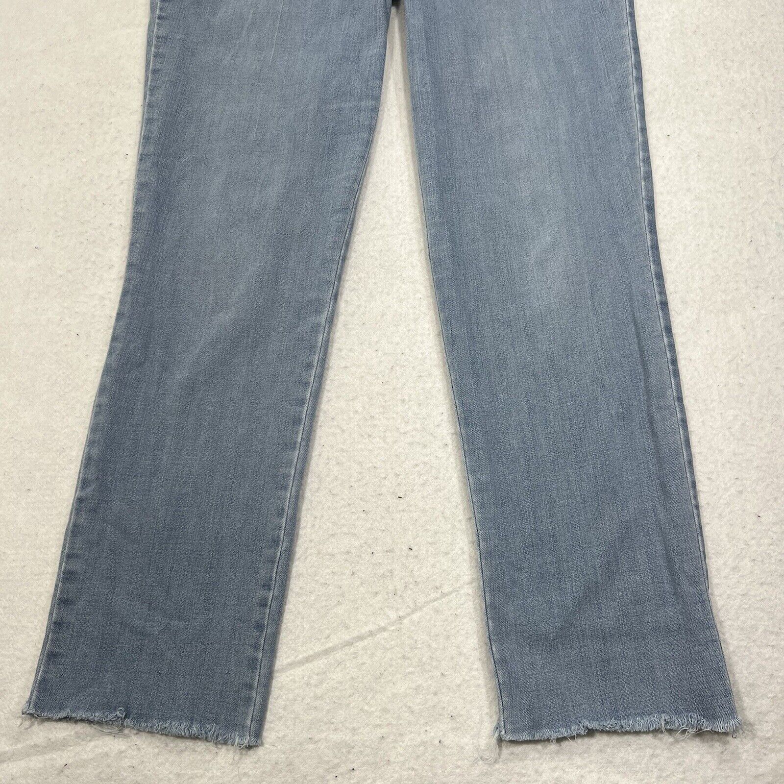 Gloria Vanderbilt Gloria Vanderbilt Amanda 2.0 Light Blue Denim Jeans Raw Hem Size 30" / US 8 / IT 44 - 4 Thumbnail