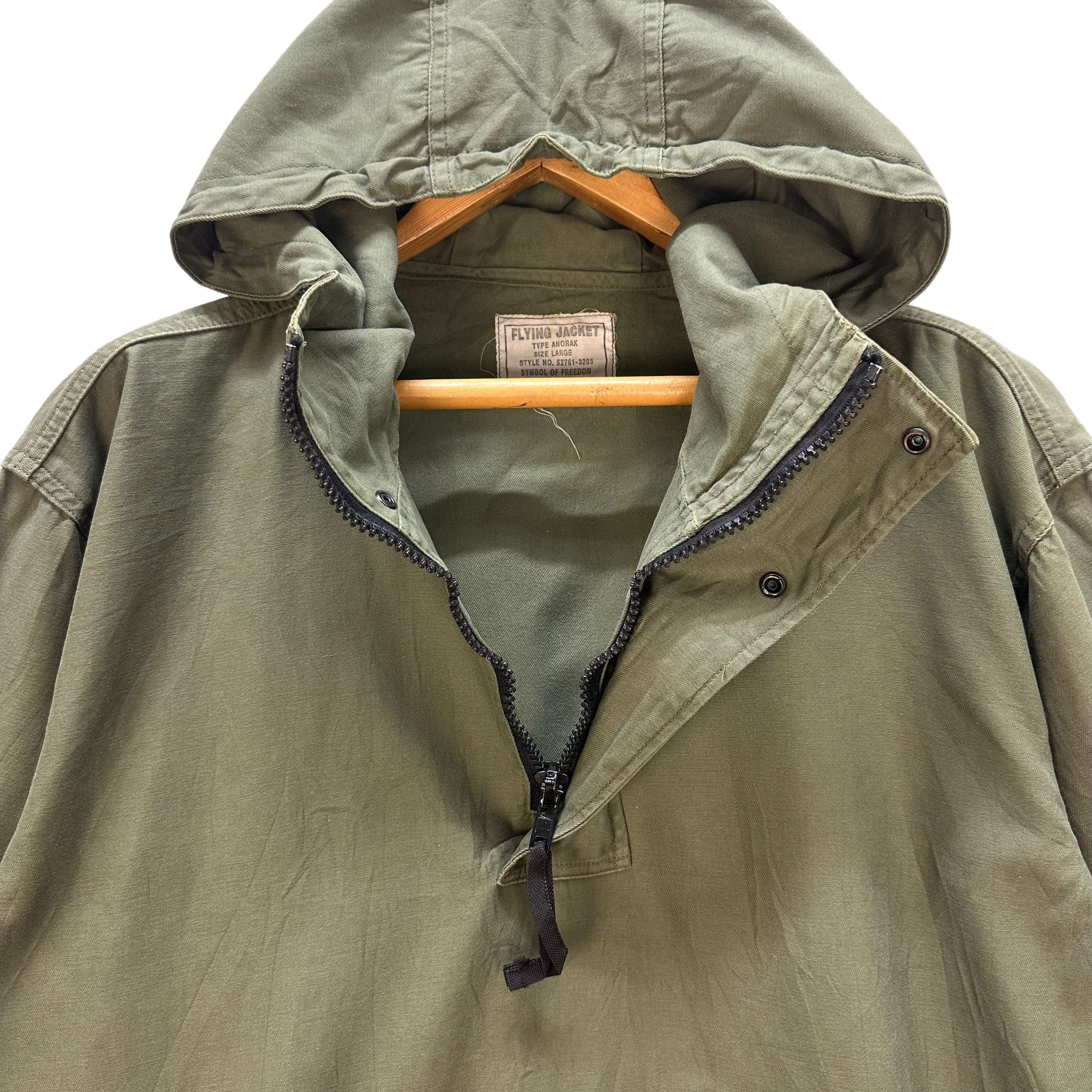 Vintage NEYRIES OLIVE GREEN ANORAK JACKET #8730-023 Size US L / EU 52-54 / 3 - 6 Thumbnail
