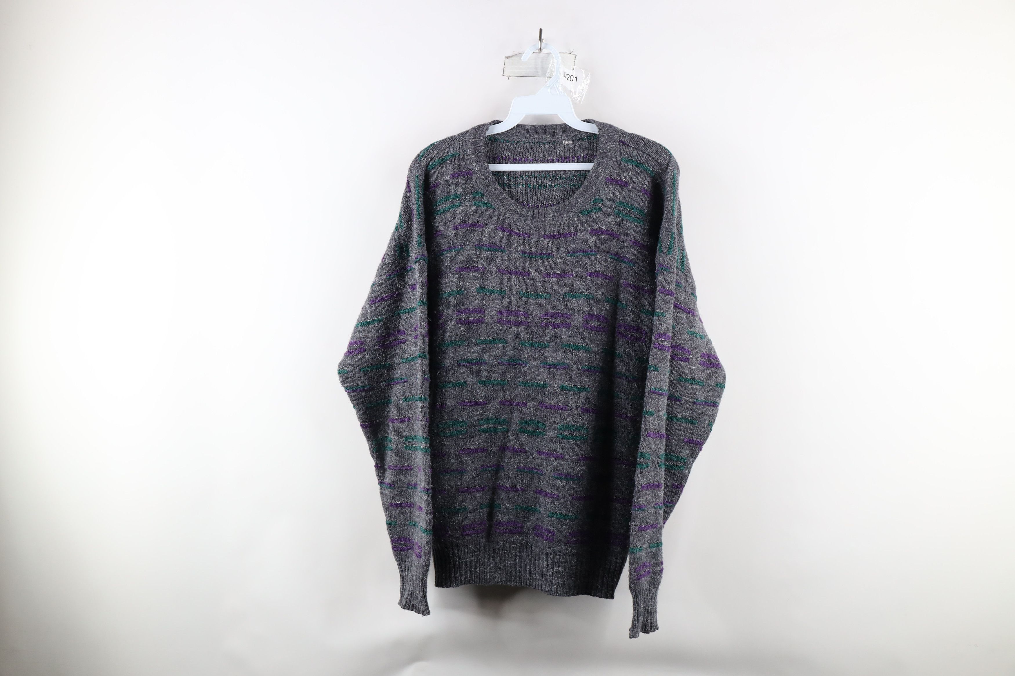 Vintage Vintage 90s Coogi Style Bassmaster Striped Knit Dad Sweater Size US M / EU 48-50 / 2 - 1 Thumbnail