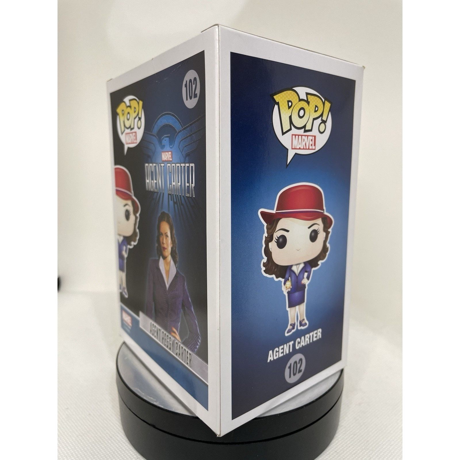 Marvel Comics Funko Pop! Agent Peggy Carter w/gold orb #102 Hot Topic Excl Size ONE SIZE - 7 Thumbnail