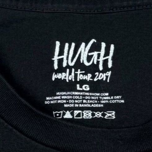 Jackman Hugh Jackman 2019 World Tour Tour Men's L/S T-Shirt Black Large Shirt Mens Black 2019 World Tour Hugh Jackman Tour Brand Size US L / EU 52-54 / 3 - 4 Thumbnail