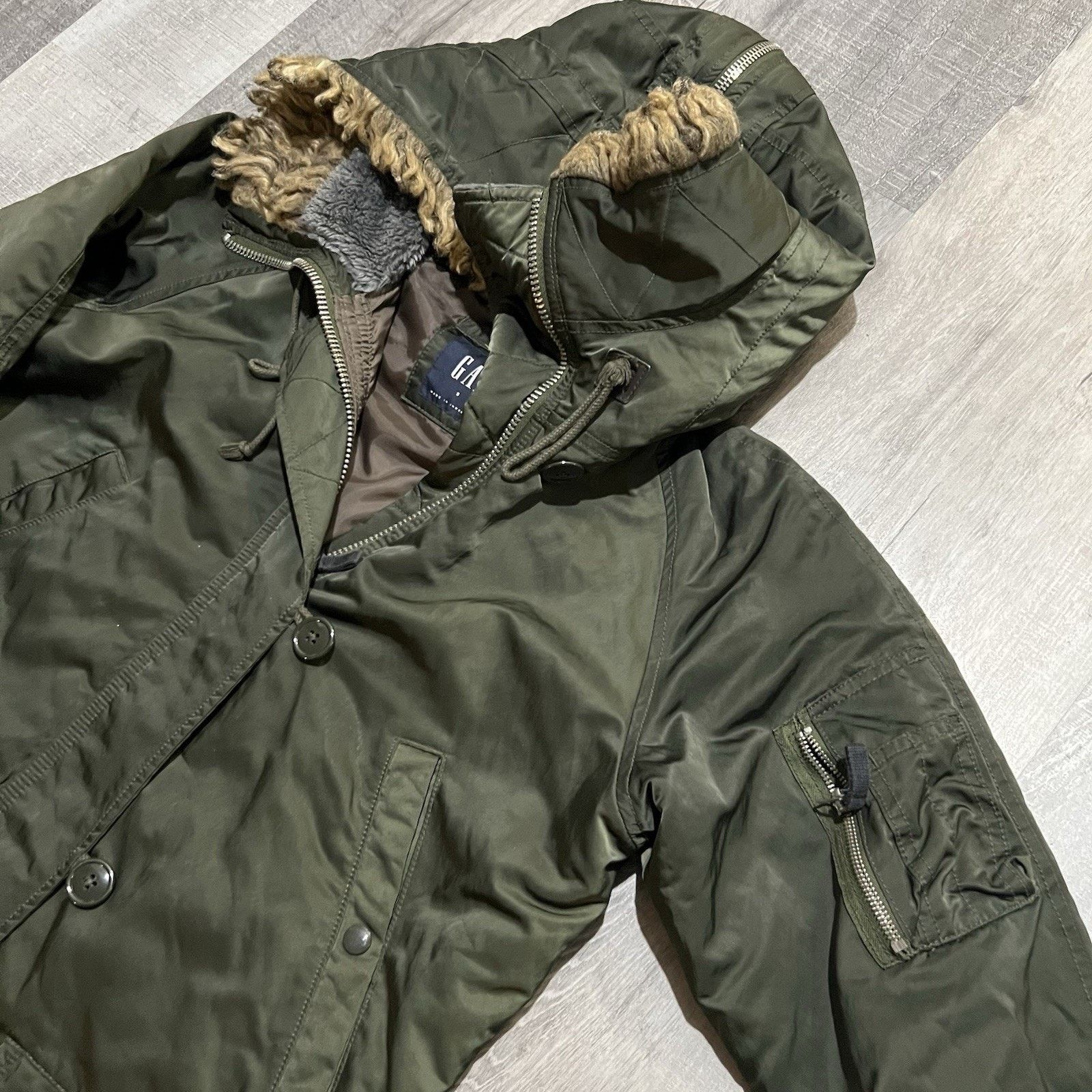 Gap Gap Faux Fur Trim Military Style N3B Snorkel Parka Jacket S Size US S / EU 44-46 / 1 - 4 Thumbnail