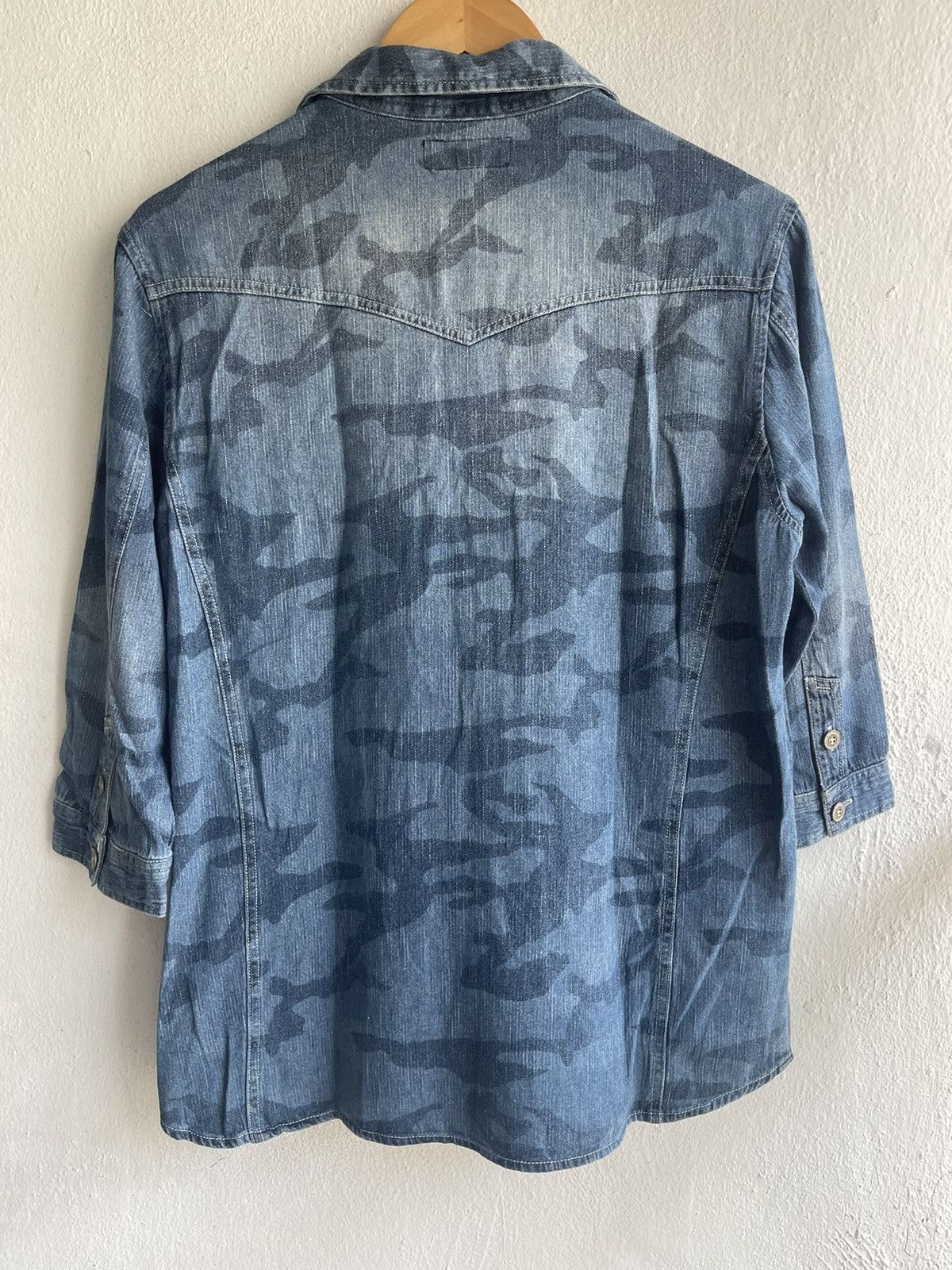 Hysteric Glamour × In The Attic × Japanese Brand Punk🔥In the Attic Homme Camouflage Denim Button up Shirt Size US M / EU 48-50 / 2 - 15 Thumbnail