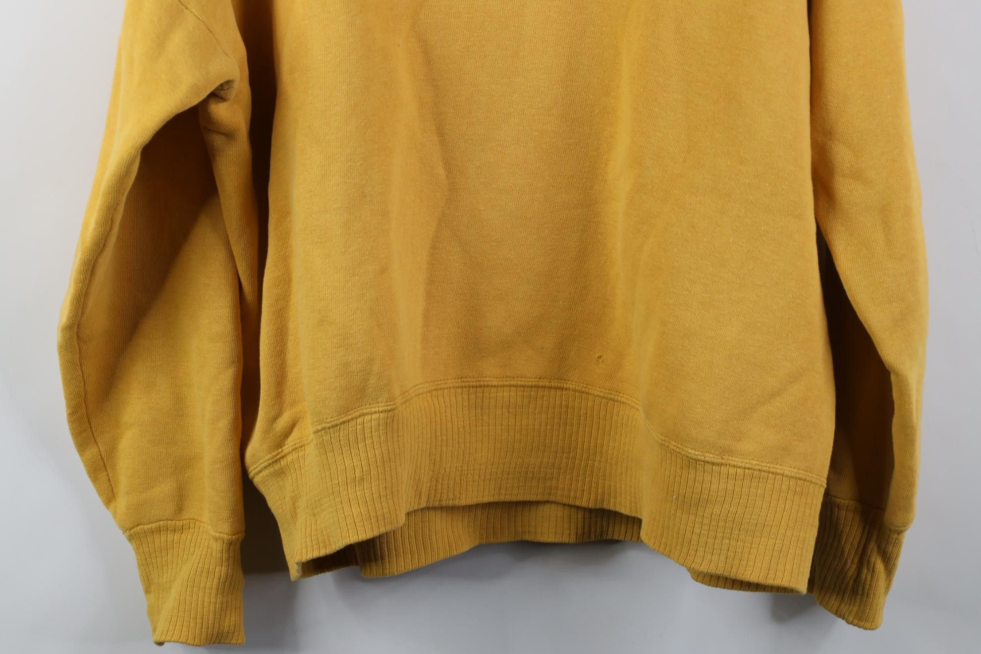 Vintage Vintage 50s 60s Blank Boxy Fit Shawl Sweatshirt Yellow USA Size US S / EU 44-46 / 1 - 14 Thumbnail