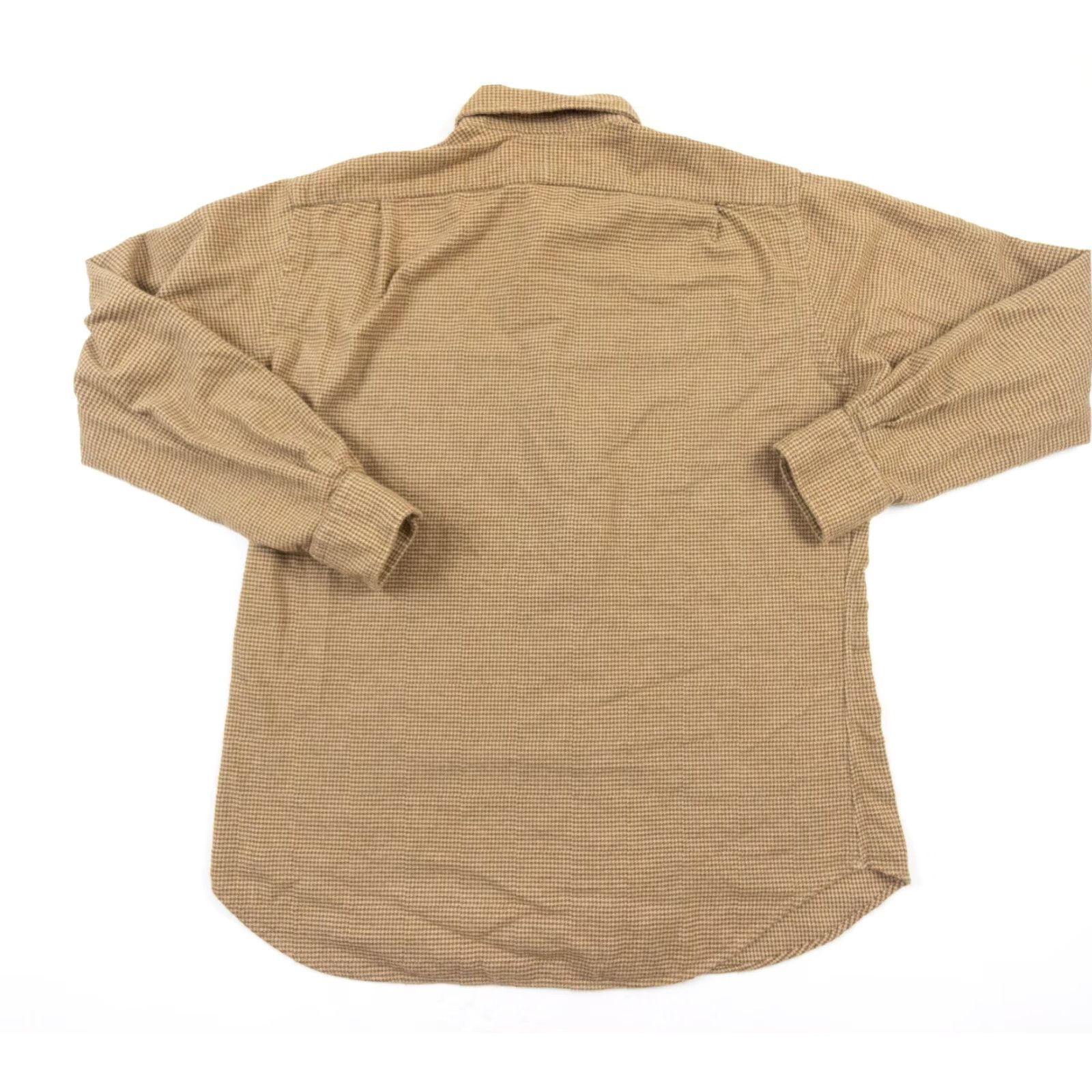 Polo Ralph Lauren Polo Ralph Lauren Men's Button-Up Shirt Large Beige Houndstooth Long Sleeve Curham Sport Preppy Size US L / EU 52-54 / 3 - 4 Thumbnail