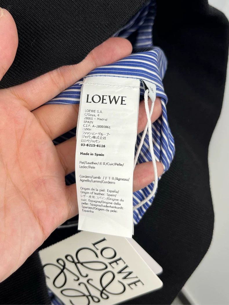Loewe LOEWE Black lettering logo patch jacket coat Size XS / US 0-2 / IT 36-38 - 5 Thumbnail