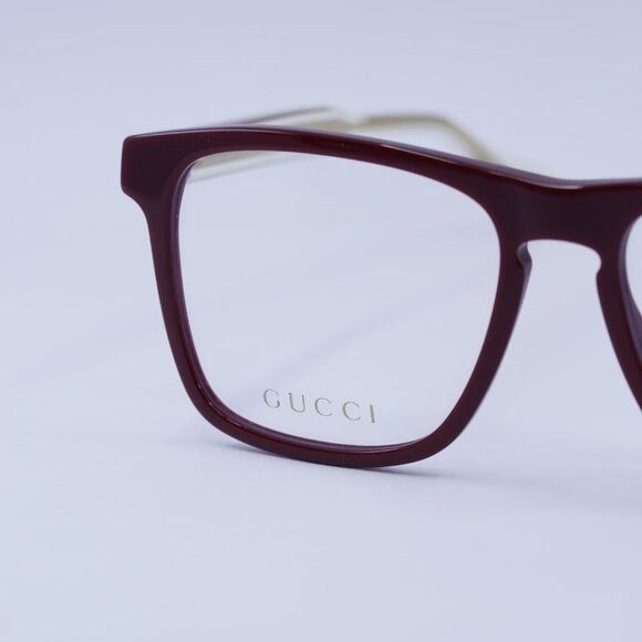 Gucci 🕶️ New Gucci GG0561O 003 Burgundy Eyeglasses 54mm Size ONE SIZE - 2 Thumbnail