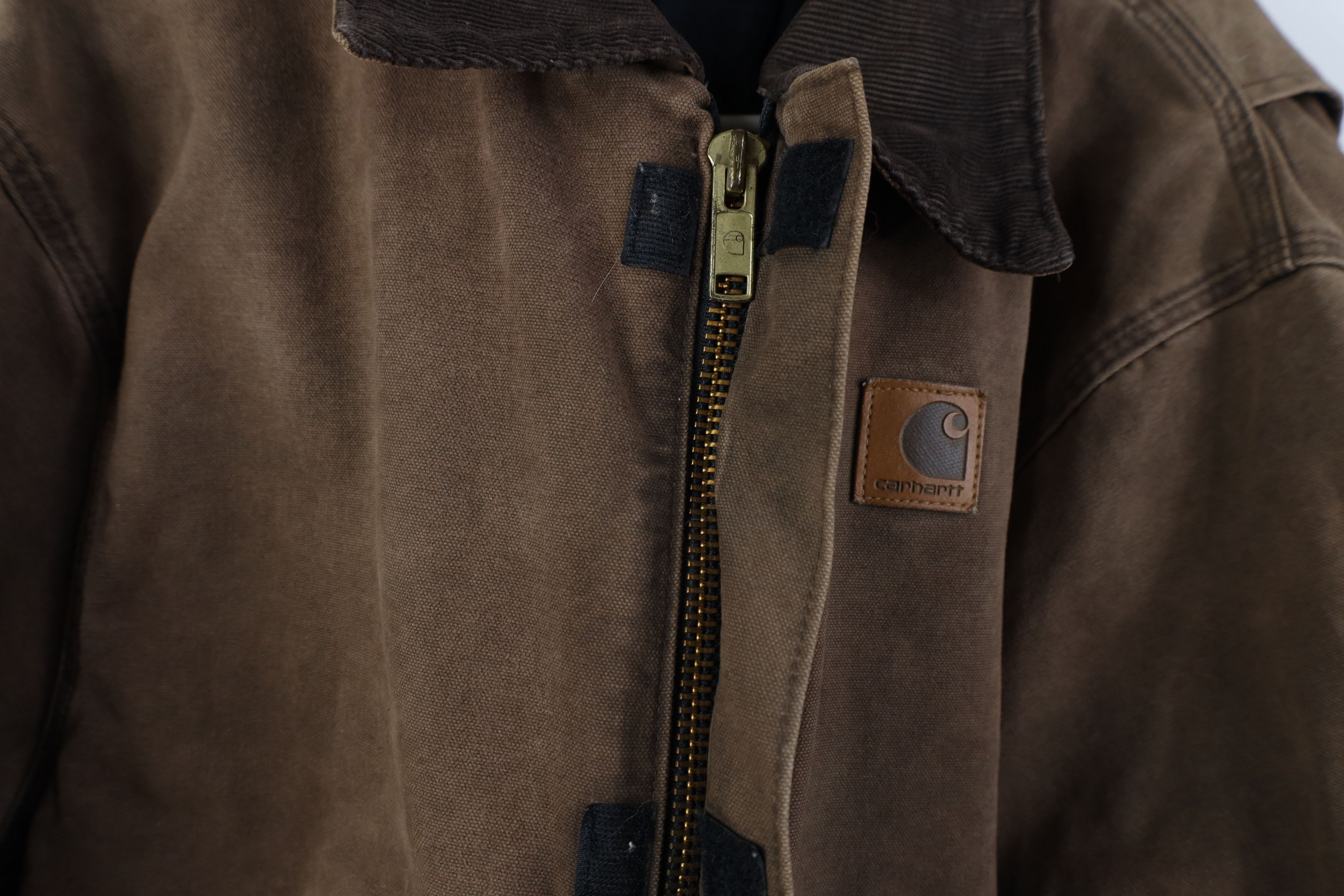 Carhartt Vintage Y2K 2000 Carhartt Detroit Jacket Brown Canvas USA Size US XXL / EU 58 / 5 - 10 Thumbnail