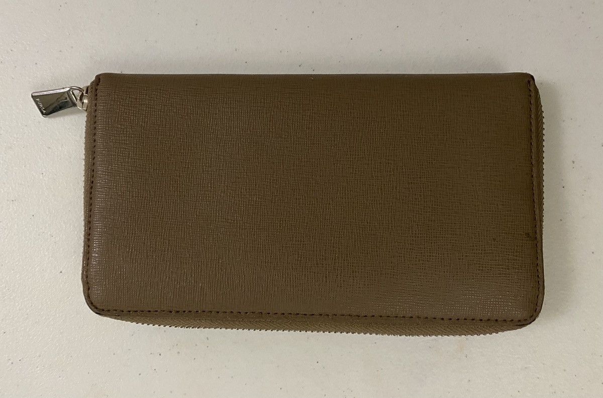 Furla Furla Vitamina Accordion Wallet Taupe Saffiano Leather VGC Size ONE SIZE - 5 Thumbnail