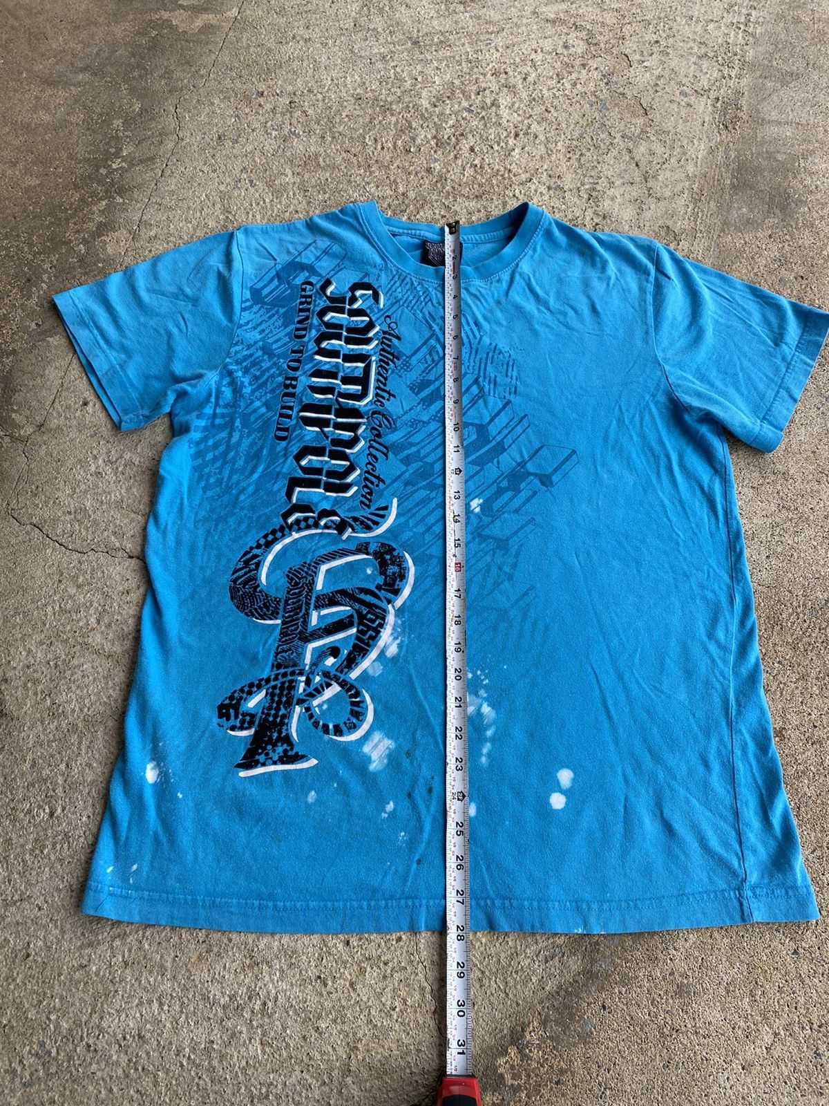 Southpole × Vintage Vintage Y2K Southpole Distressed Blue All Over Shirt Size US L / EU 52-54 / 3 - 13 Thumbnail