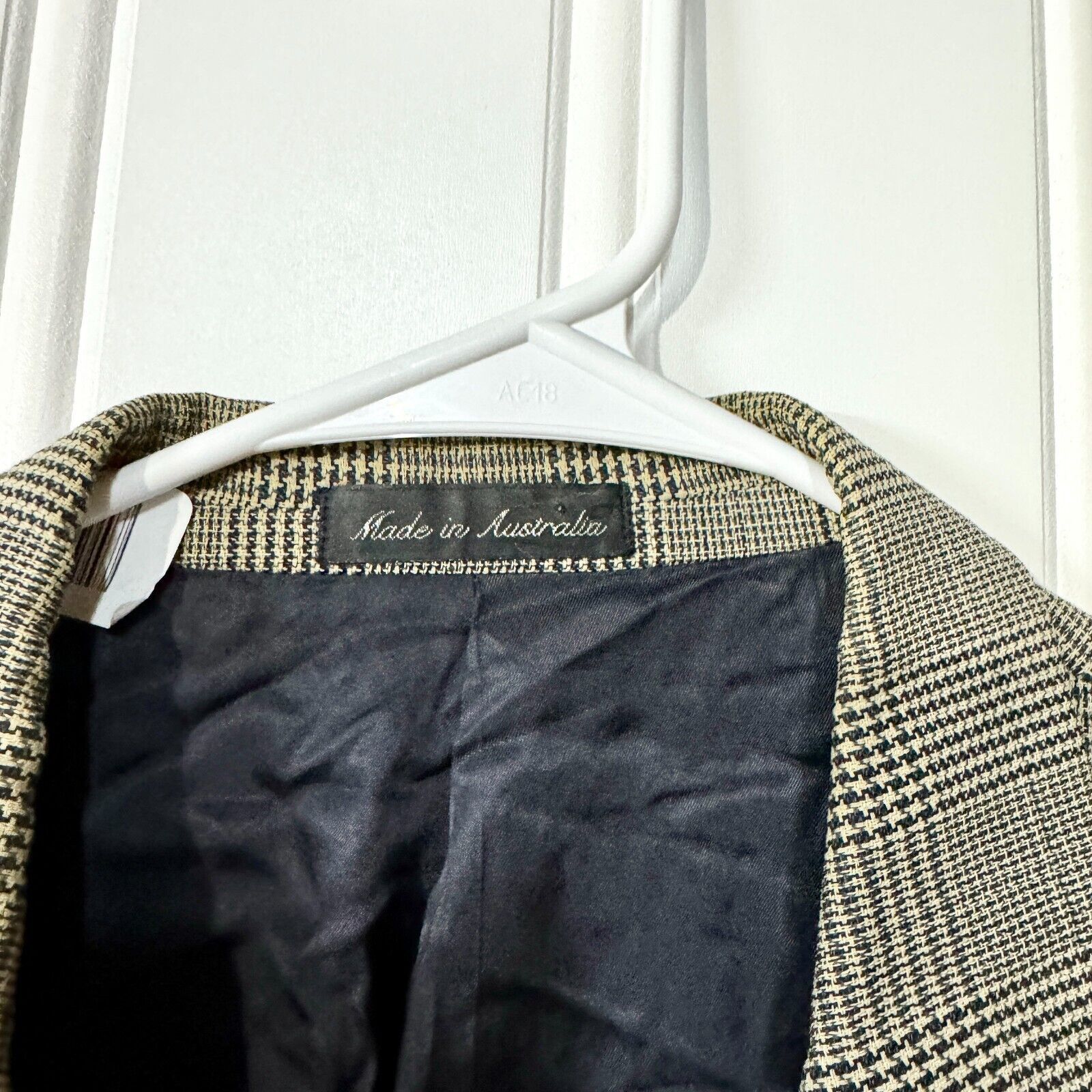 Vintage Vintage Country Road 1980s Suit Jacket Wool Tweed Brown 44 Size 44R - 3 Thumbnail