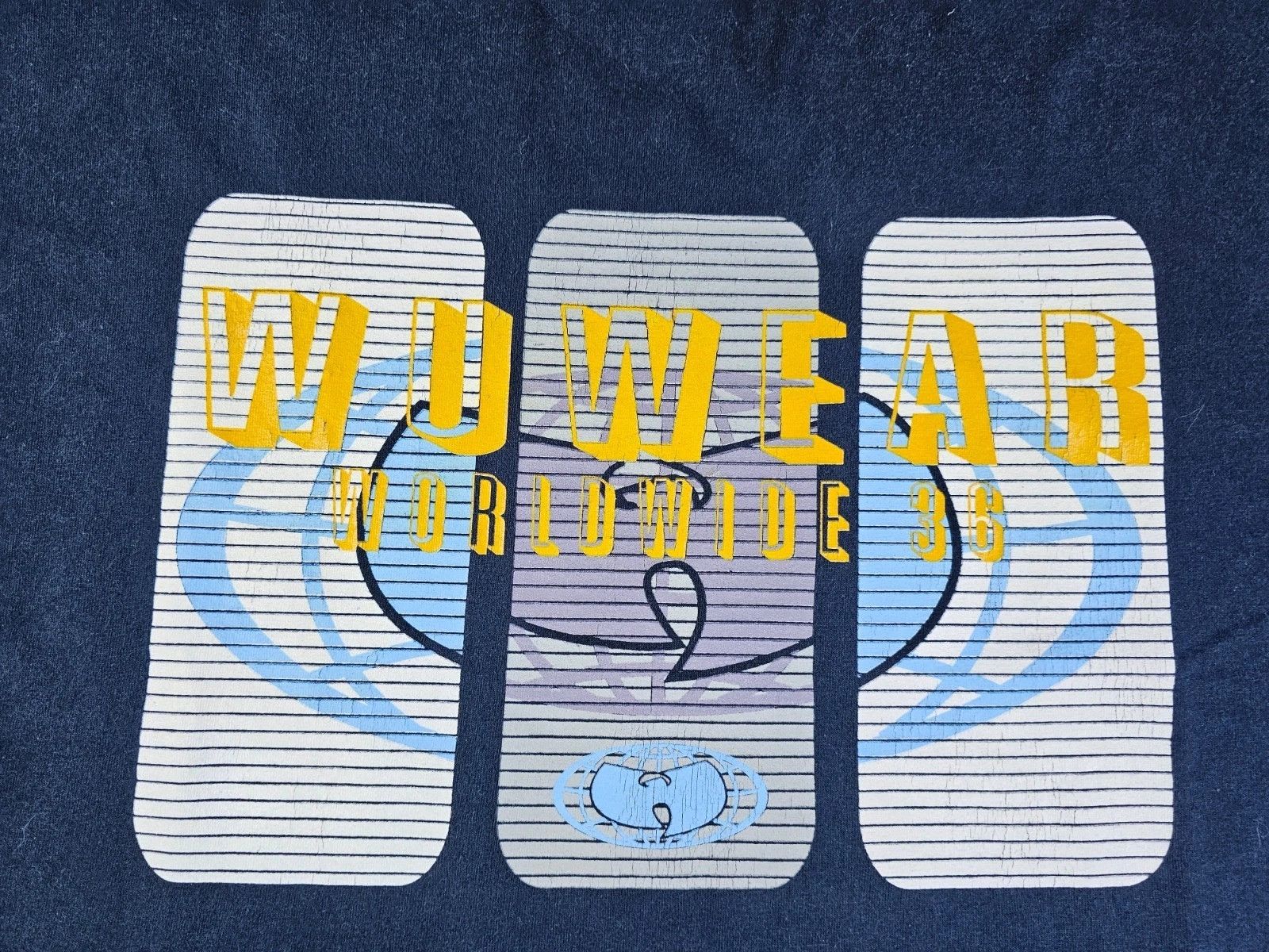 Wu-Tang Clan Wu Wear T-Shirt 90s Worldwide 36 Vintage Navy L Size US L / EU 52-54 / 3 - 7 Thumbnail