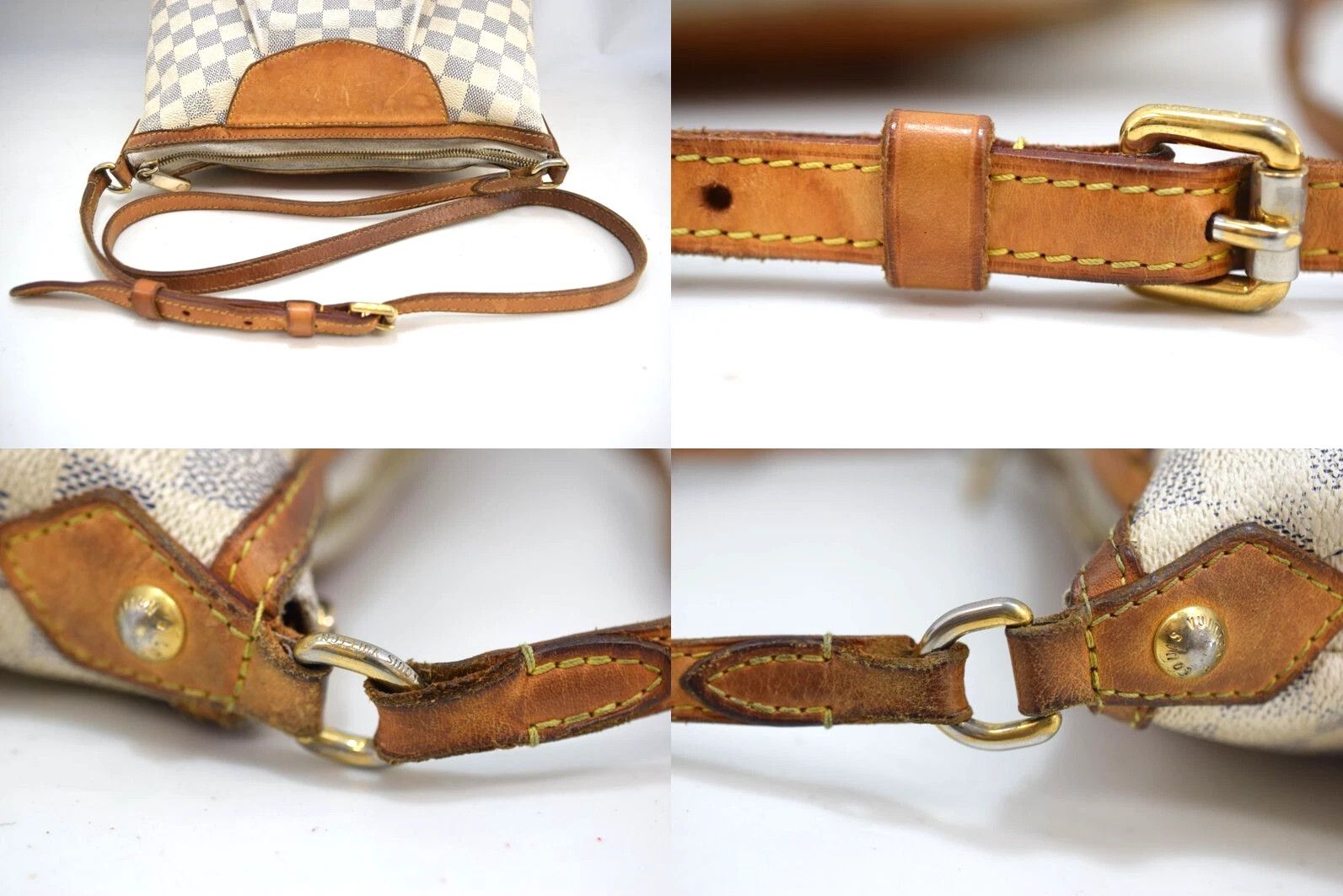 Louis Vuitton Louis Vuitton Siracusa PM Crossbody Bag Azur Canvas N41113 Size ONE SIZE - 10 Thumbnail