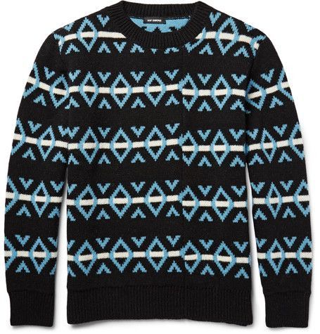 Raf Simons Raf Simons multicolor jacquard knit sweater Size US S / EU 44-46 / 1 - 1 Thumbnail