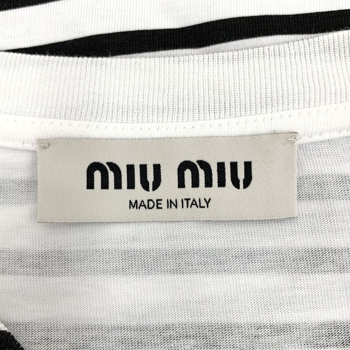 Miu Miu Miu Miu Color Block Stripe Short Sleeve T-shirt K26WX Size M / US 6-8 / IT 42-44 - 6 Thumbnail