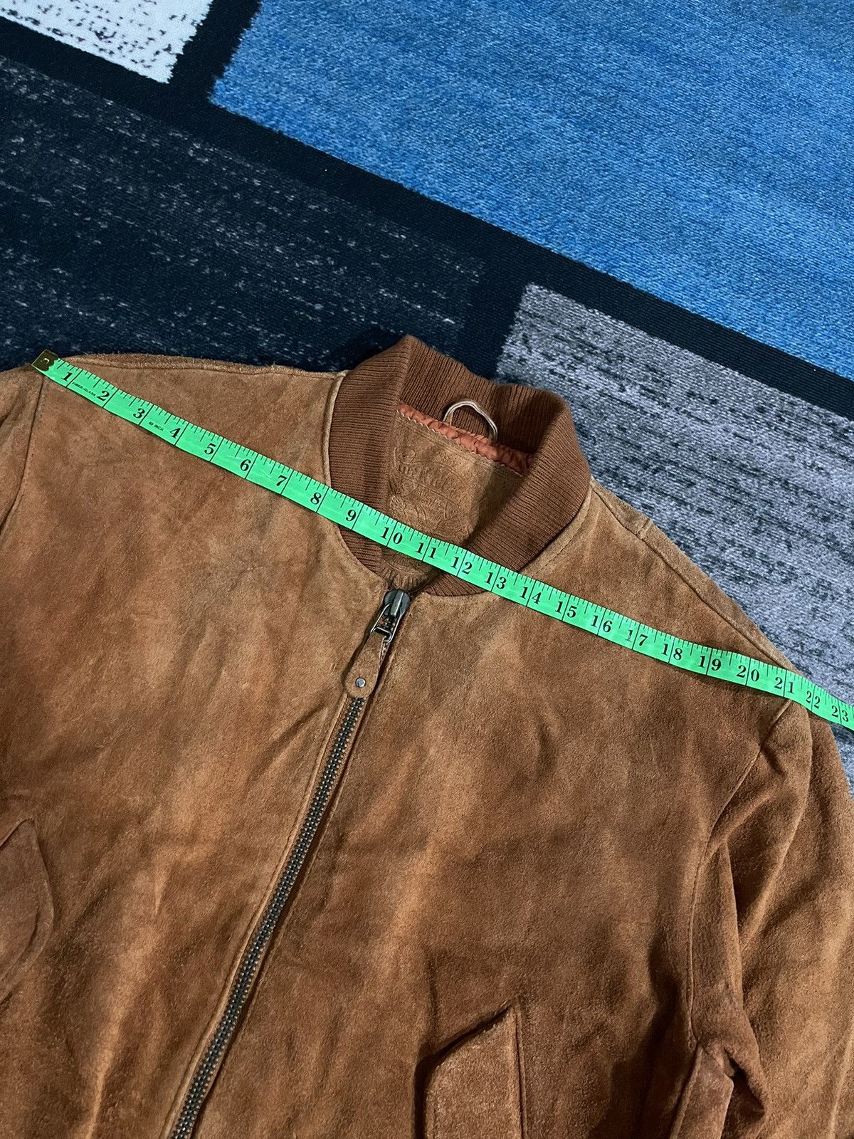 Vintage Vintage Unknown Destination Cow Leather Bomber Jacket Size US XL / EU 56 / 4 - 22 Thumbnail