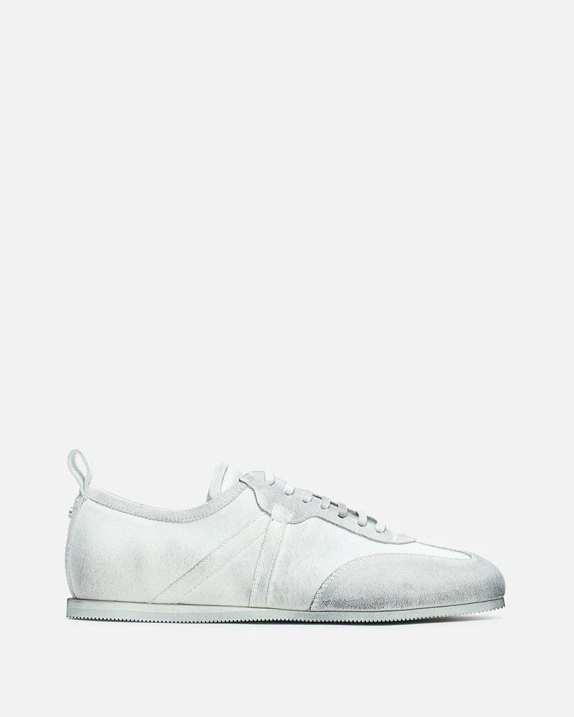 Ann Demeulemeester o1s1v1r1oon0825 Soft Low Top Boxing Sneaker in Light Grey Size US 12 / EU 45 - 2 Thumbnail
