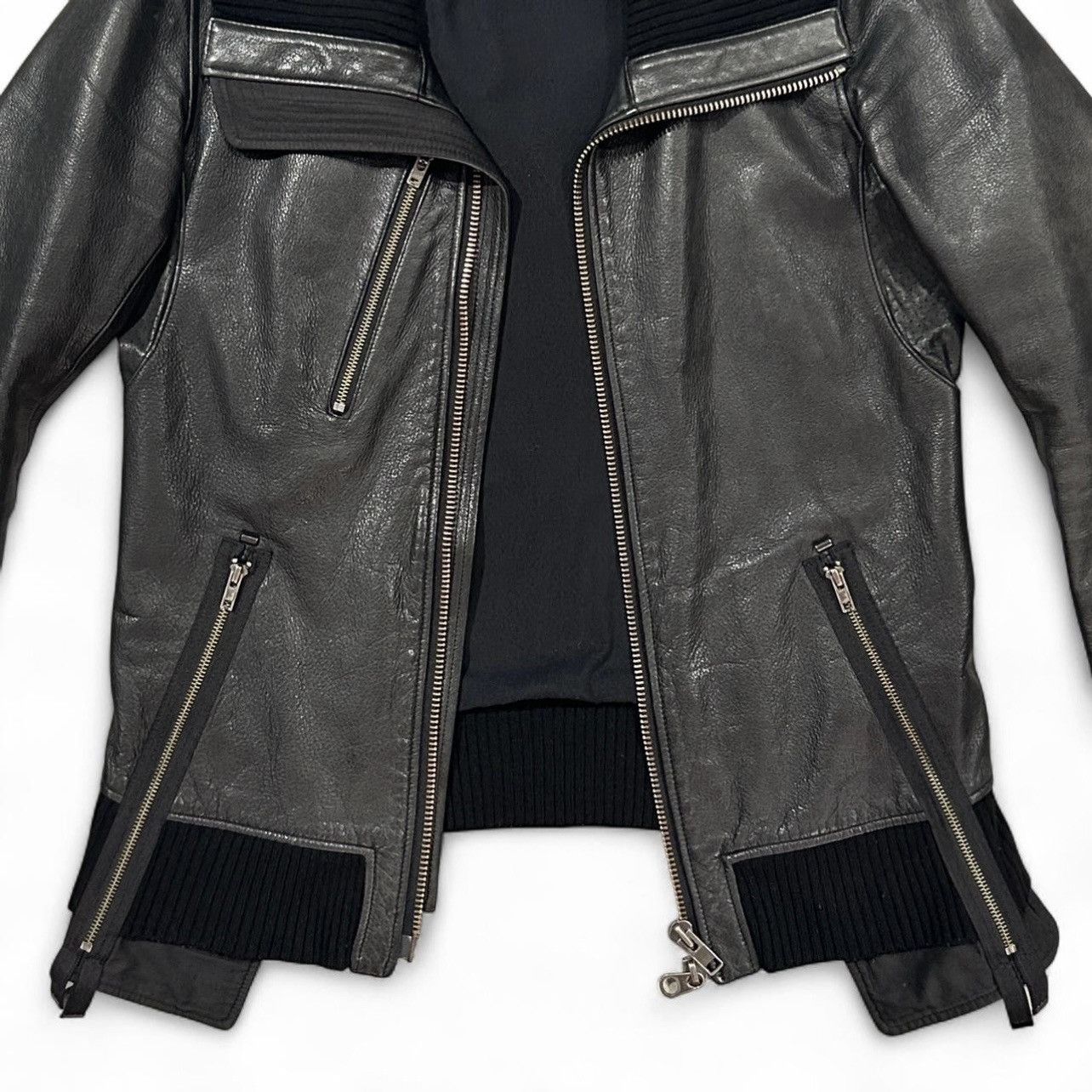 LGB ブラック レザージャケット L.G.B Black Leather Jacket