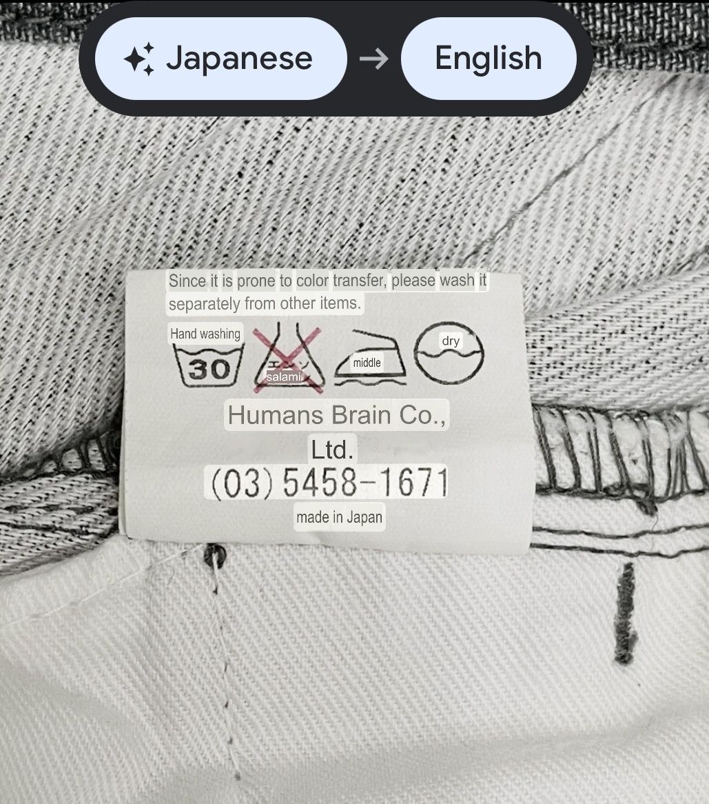 Japanese Brand MANIAC WORKS Japan Rare Striped Leather Back Pocket Pants Size US 29 - 9 Thumbnail