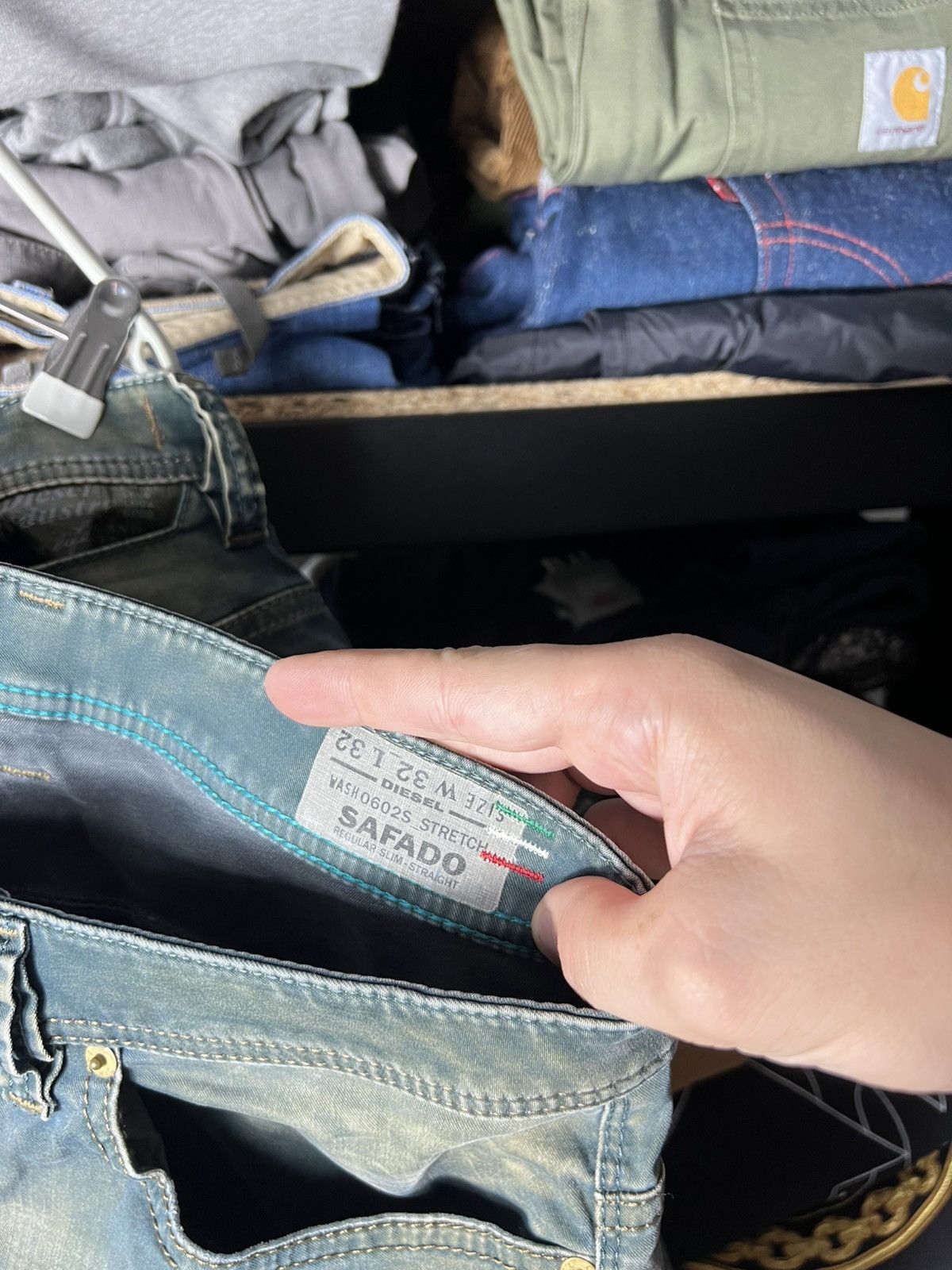 👖 Diesel Safado Regular Slim Straight Jeans Made in Italy