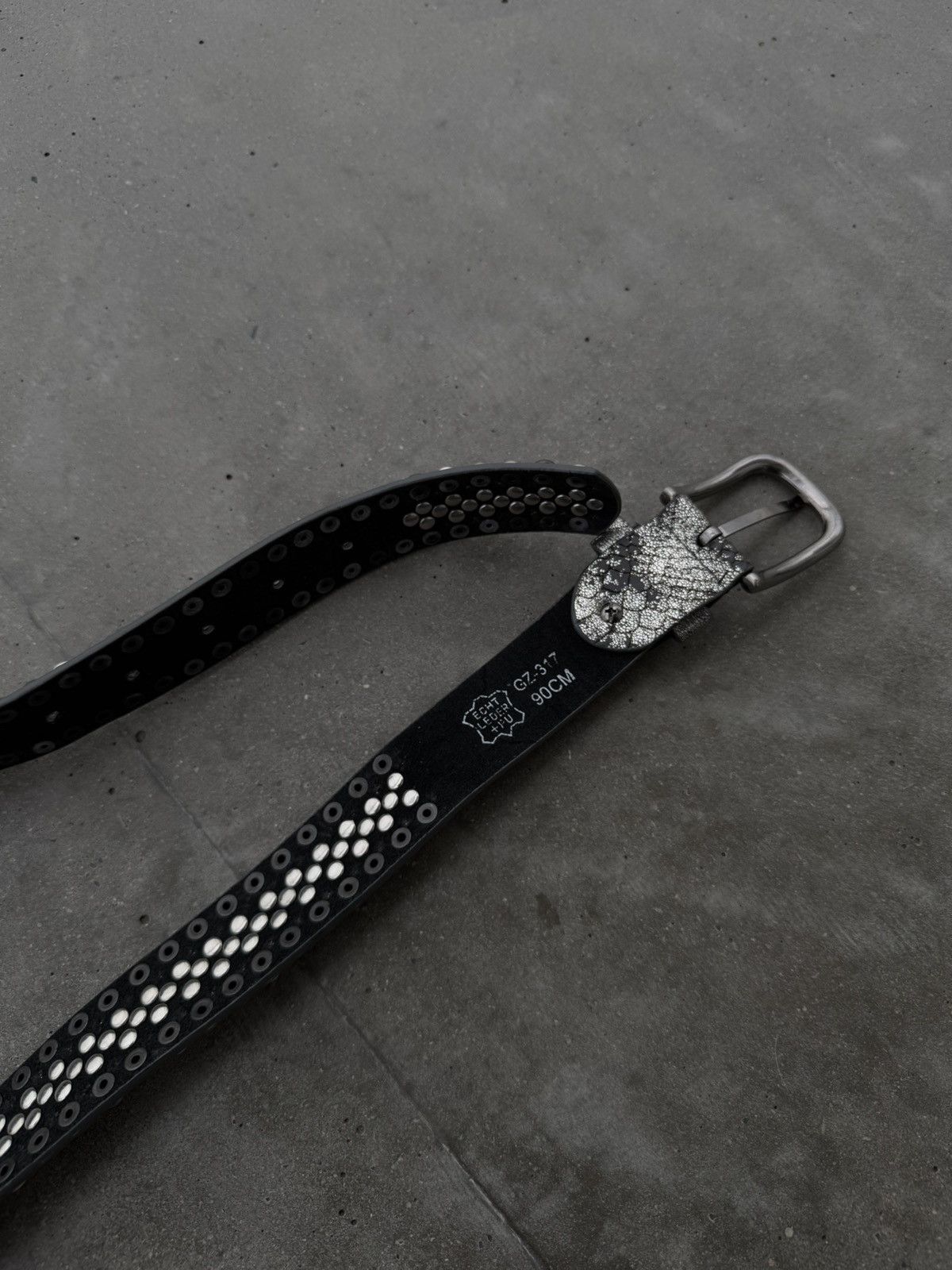 Japanese Brand × Vintage *VINTAGE* Archive Avant Garde Y2K stones belt Size 34 - 4 Thumbnail