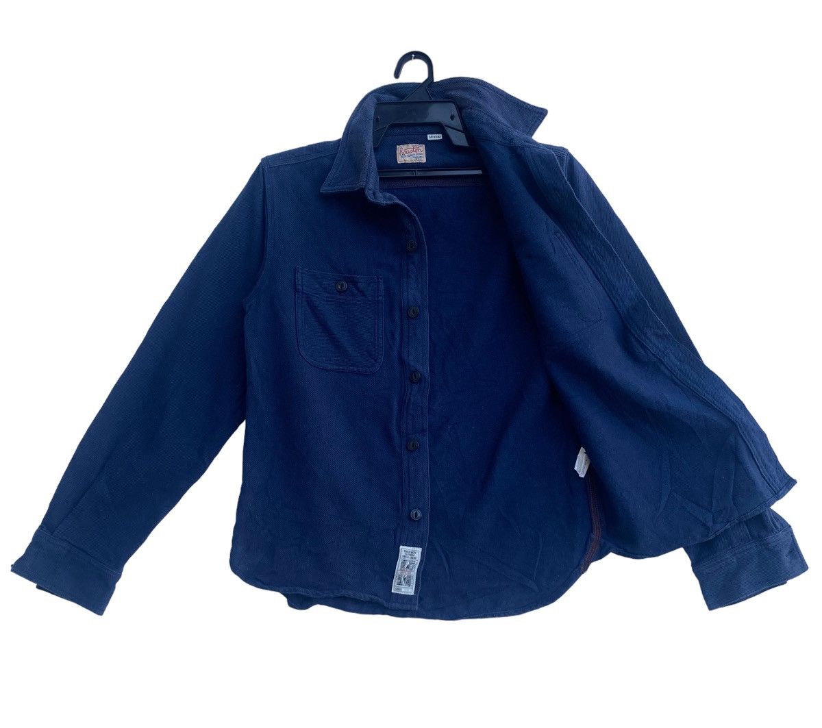 Japanese Brand Vtg 90s HOUSTON union made workwear shirts cat eye shirts Size US M / EU 48-50 / 2 - 4 Thumbnail