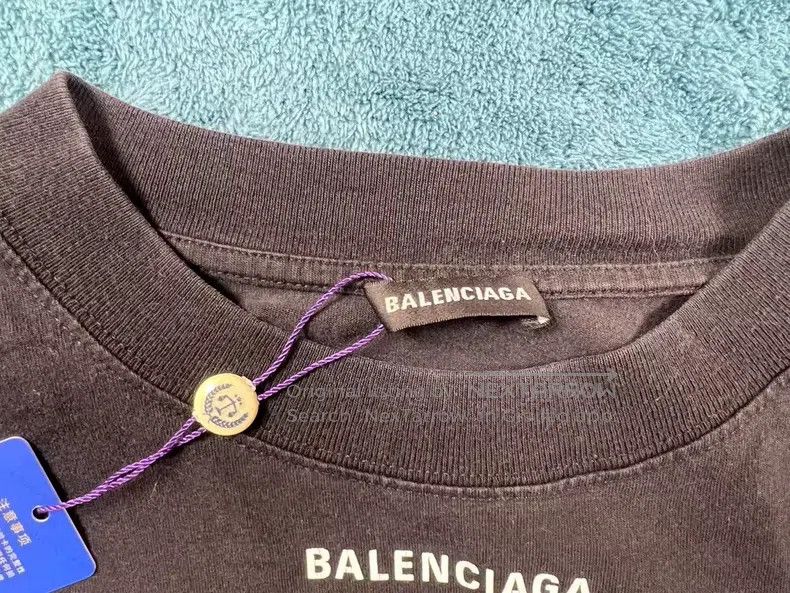 Balenciaga Balenciaga Black grain-patterned short-sleeve Size US XXS / EU 40 - 4 Thumbnail