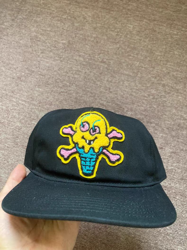 Billionaire Boys Club BBC ICECREAM Ice Cream Embroidered Baseball Cap Size 32 - 1 Thumbnail