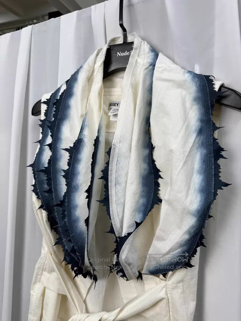 Issey Miyake Issey Miyake Size 2 Dyed floral collar ribbon sleeveless ve Size M / US 6-8 / IT 42-44 - 5 Thumbnail