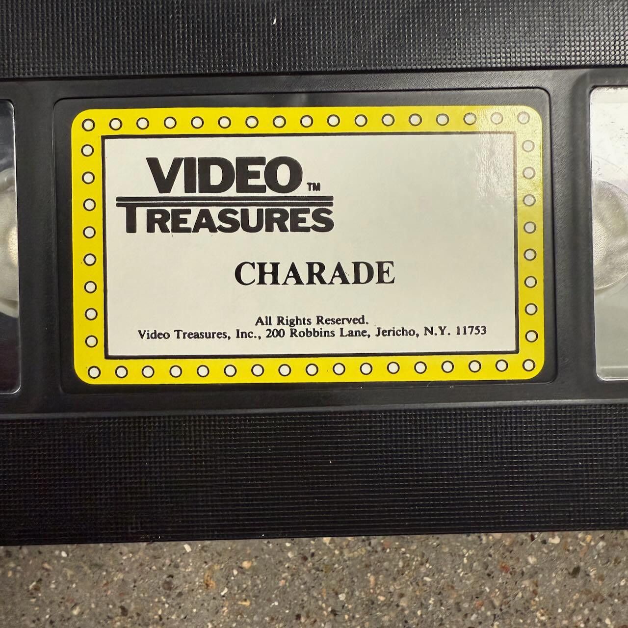 Designer Charade VHS 1964 Movie Video Treasures Audrey Hepburn Rare Size ONE SIZE - 10 Thumbnail