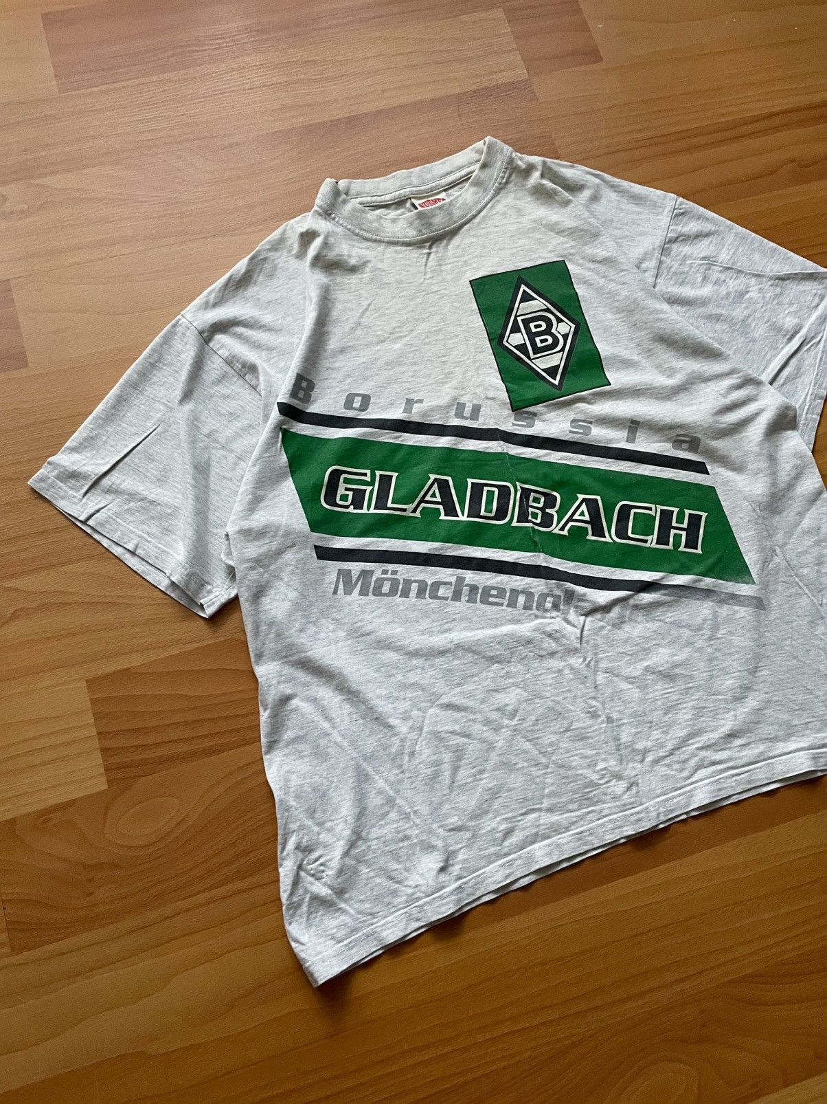 Nutmeg × Vintage Vintage Borussia Monchengladbach Graphic Football Logo Tee Size US L / EU 52-54 / 3 - 2 Thumbnail