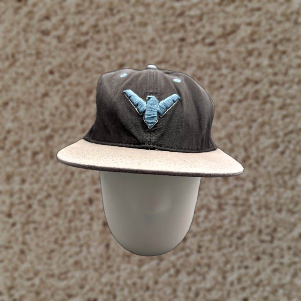 Vintage Six Flags Hat Adult One Size Gray Batman Cotton Twill Snap Back Size ONE SIZE - 1 Thumbnail