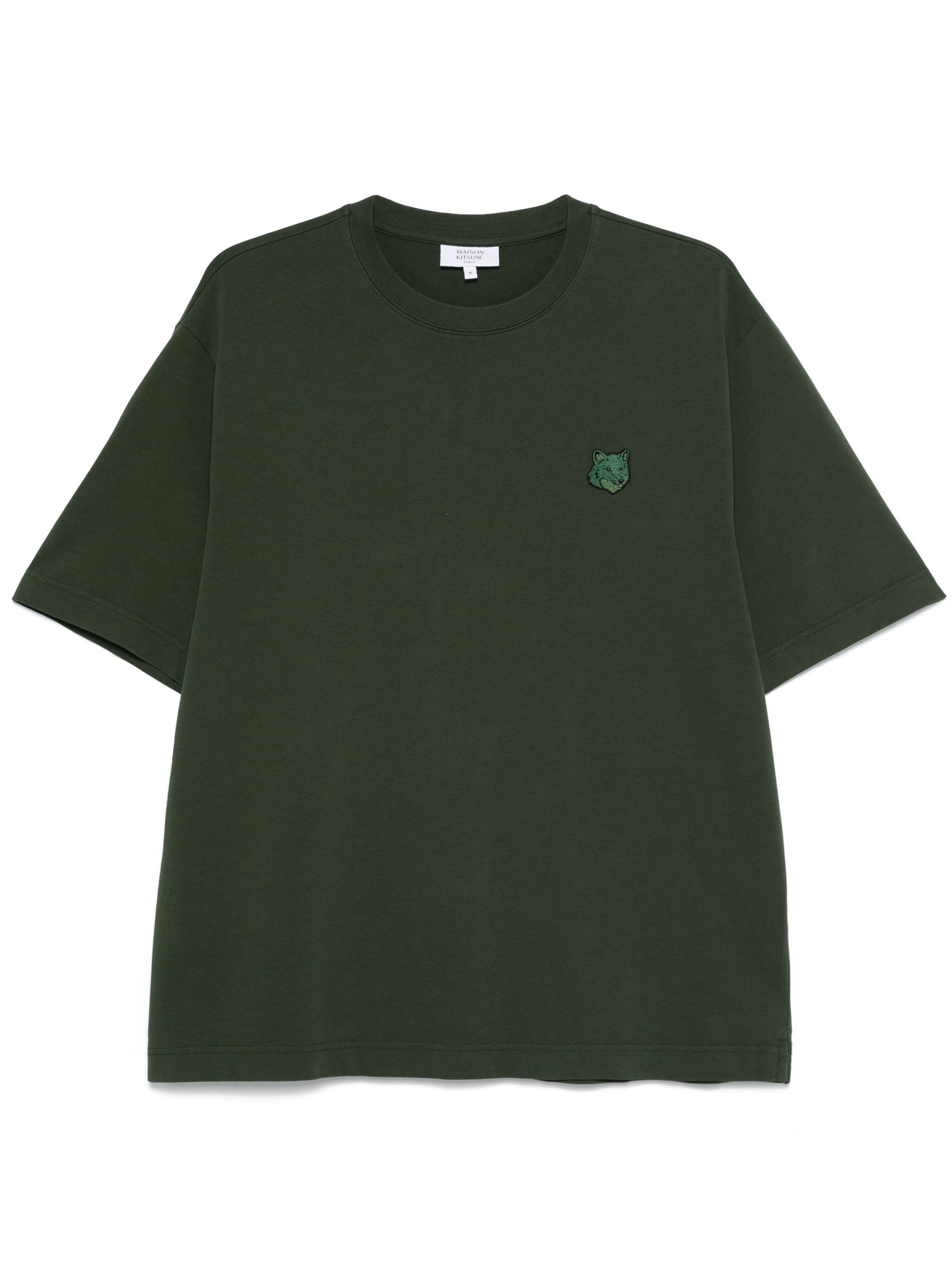 Maison Kitsune o1s22i1n1124 Oversized Bold Fox Head T-Shirt in Green Size US M / EU 48-50 / 2 - 1 Thumbnail