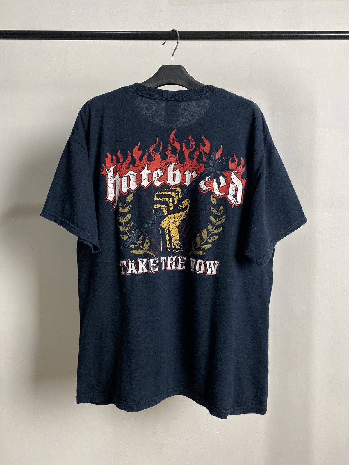 Band Tees × Vintage 00s Hatebreed Hardcore Tshirt Size US L / EU 52-54 / 3 - 2 Thumbnail