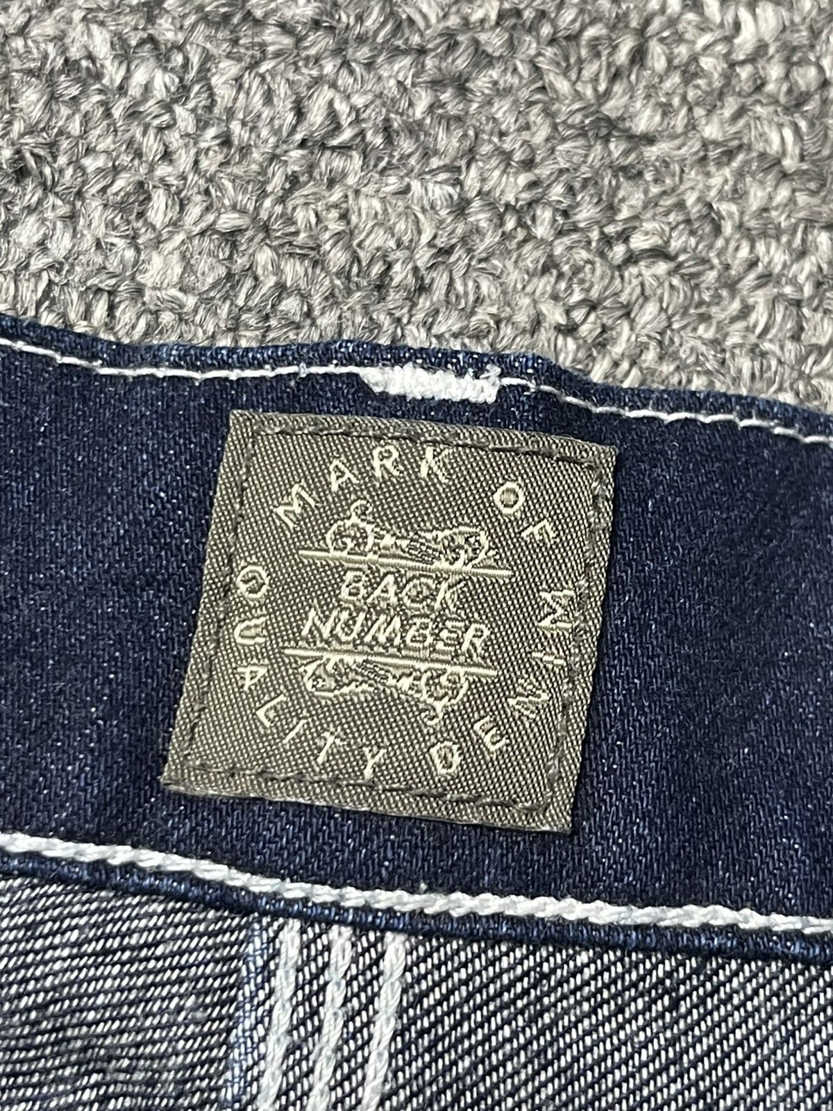 Japanese Brand × Vintage BACK NUMBER x WASHI DENIM Baggy Jeans (91) Size US 31 - 8 Thumbnail