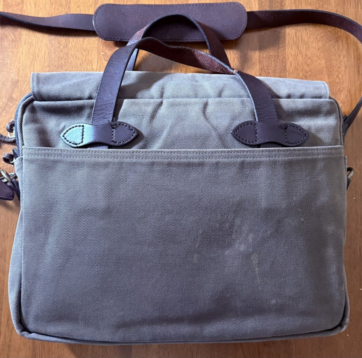 Filson Filson 256 Original Briefcase Otter Green USA Size ONE SIZE - 4 Thumbnail