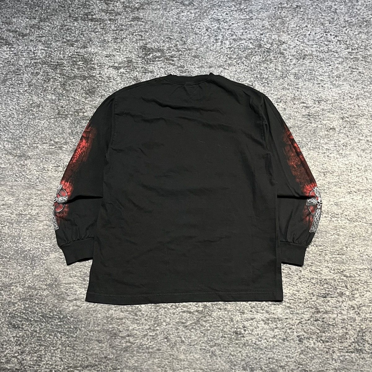JNCO Vintage Y2K JNCO Style Skull Cross Shirt Longsleeve Grunge Size US L / EU 52-54 / 3 - 2 Thumbnail