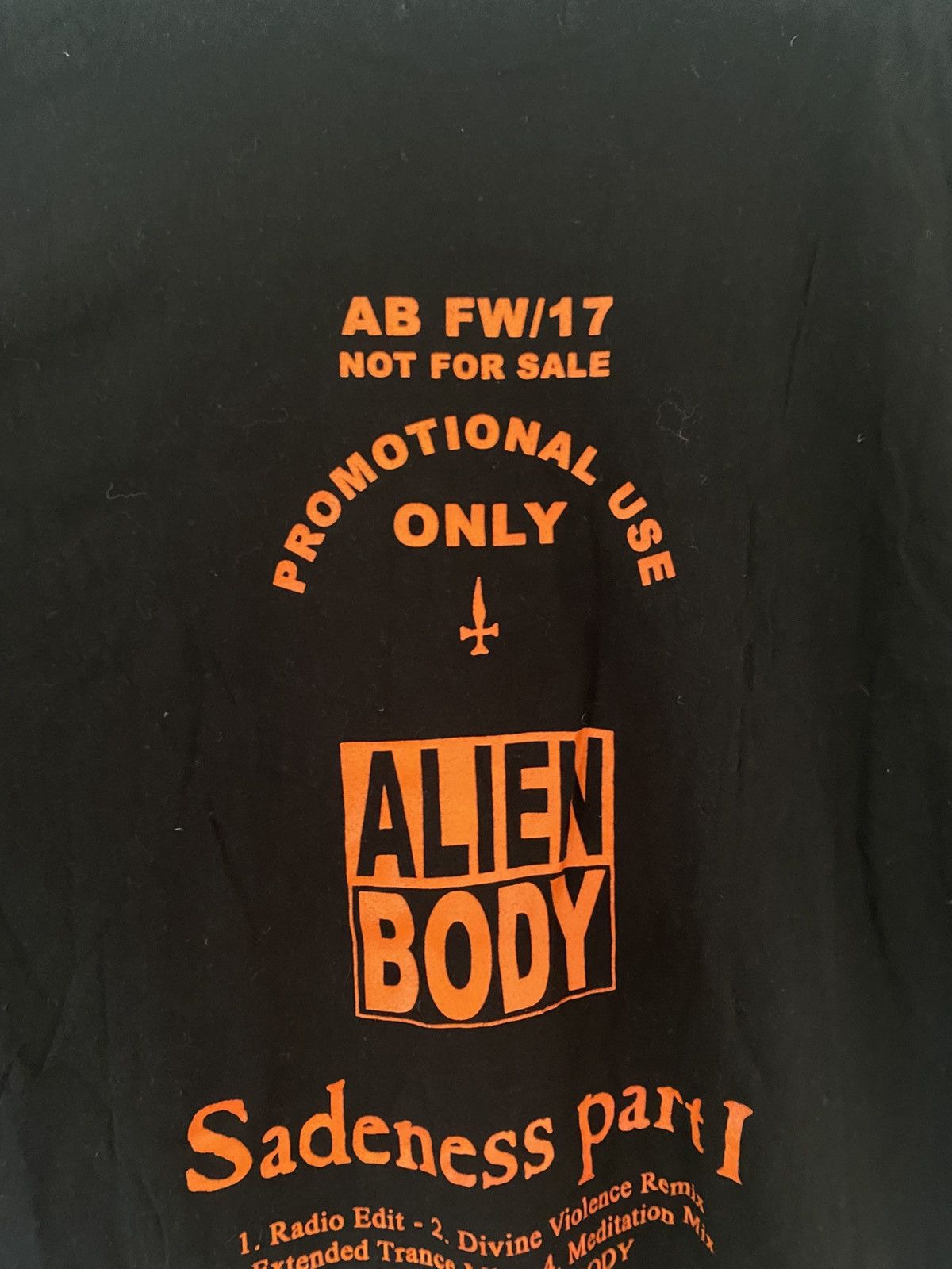 Alien Body Alien Body ‘Sadness’ Tee Size US XL / EU 56 / 4 - 6 Thumbnail