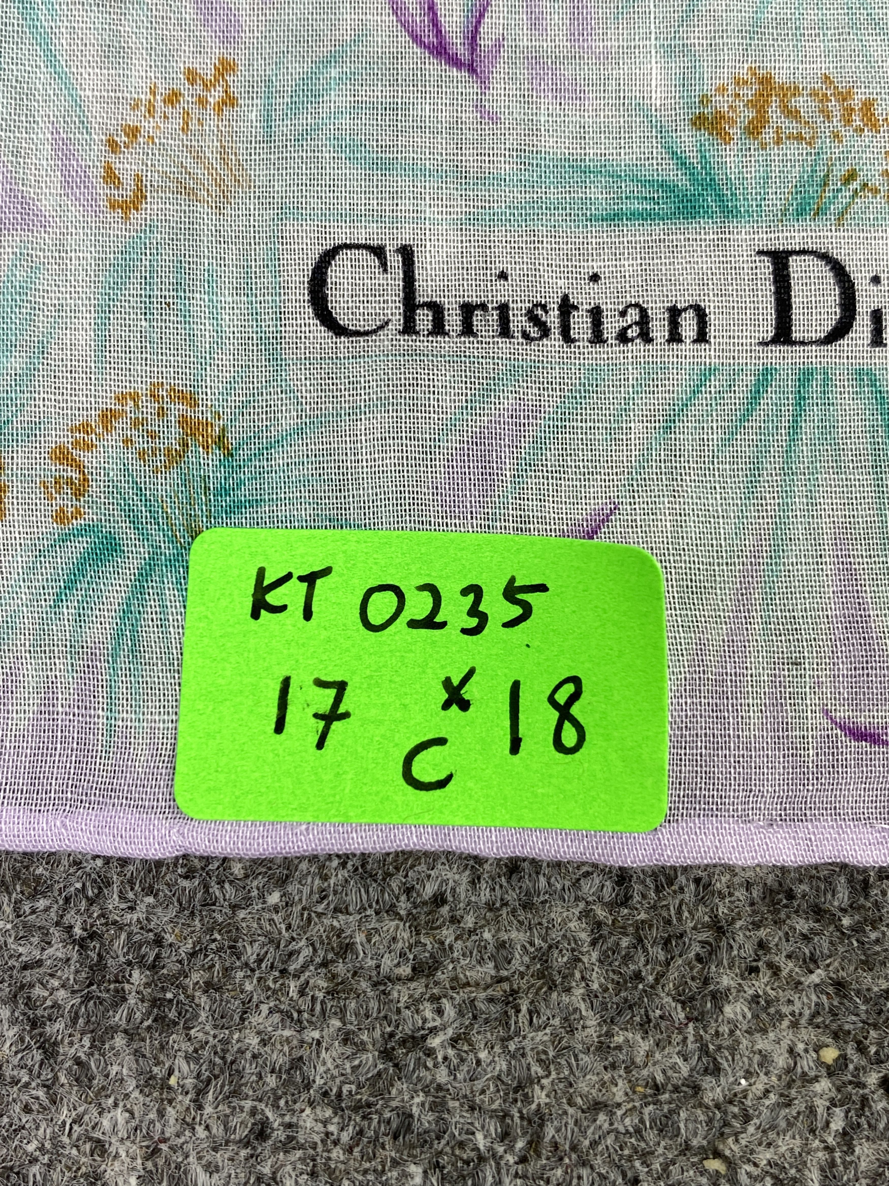 Christian Dior Monsieur Vintage Christian Dior Handkerchief / Neckerchief KT0235 Size ONE SIZE - 8 Thumbnail