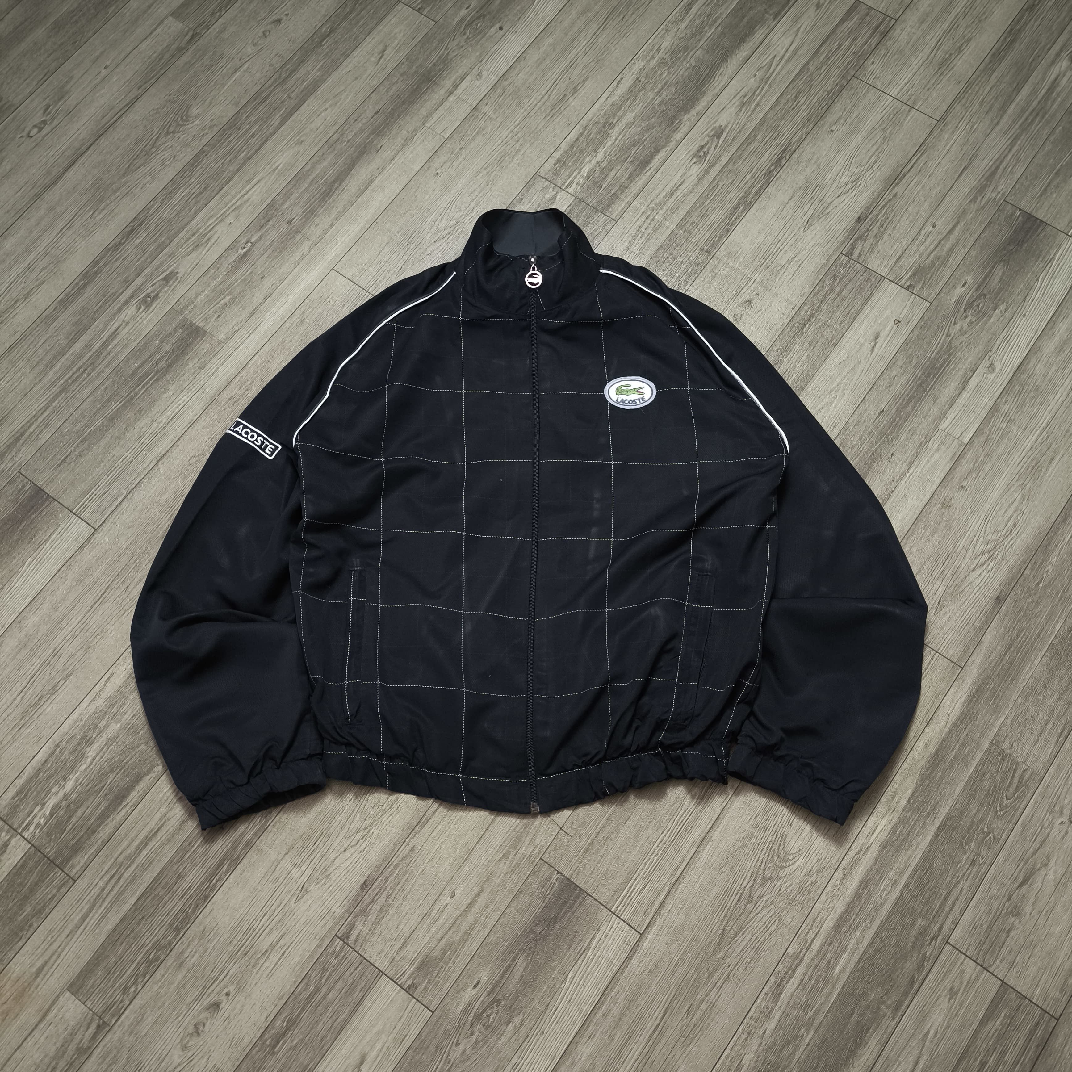 Lacoste Vintage Lacoste Pin Stripe Track Jacket Size US M / EU 48-50 / 2 - 1 Thumbnail