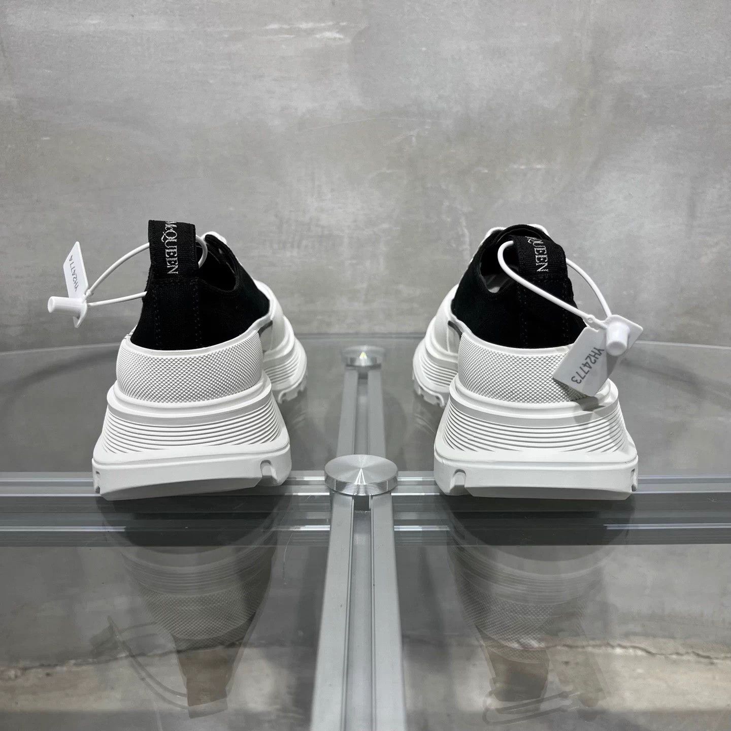 Alexander McQueen AMQ black white Martin boots 35.5 new tried Size US 5.5 / IT 35.5 - 6 Thumbnail