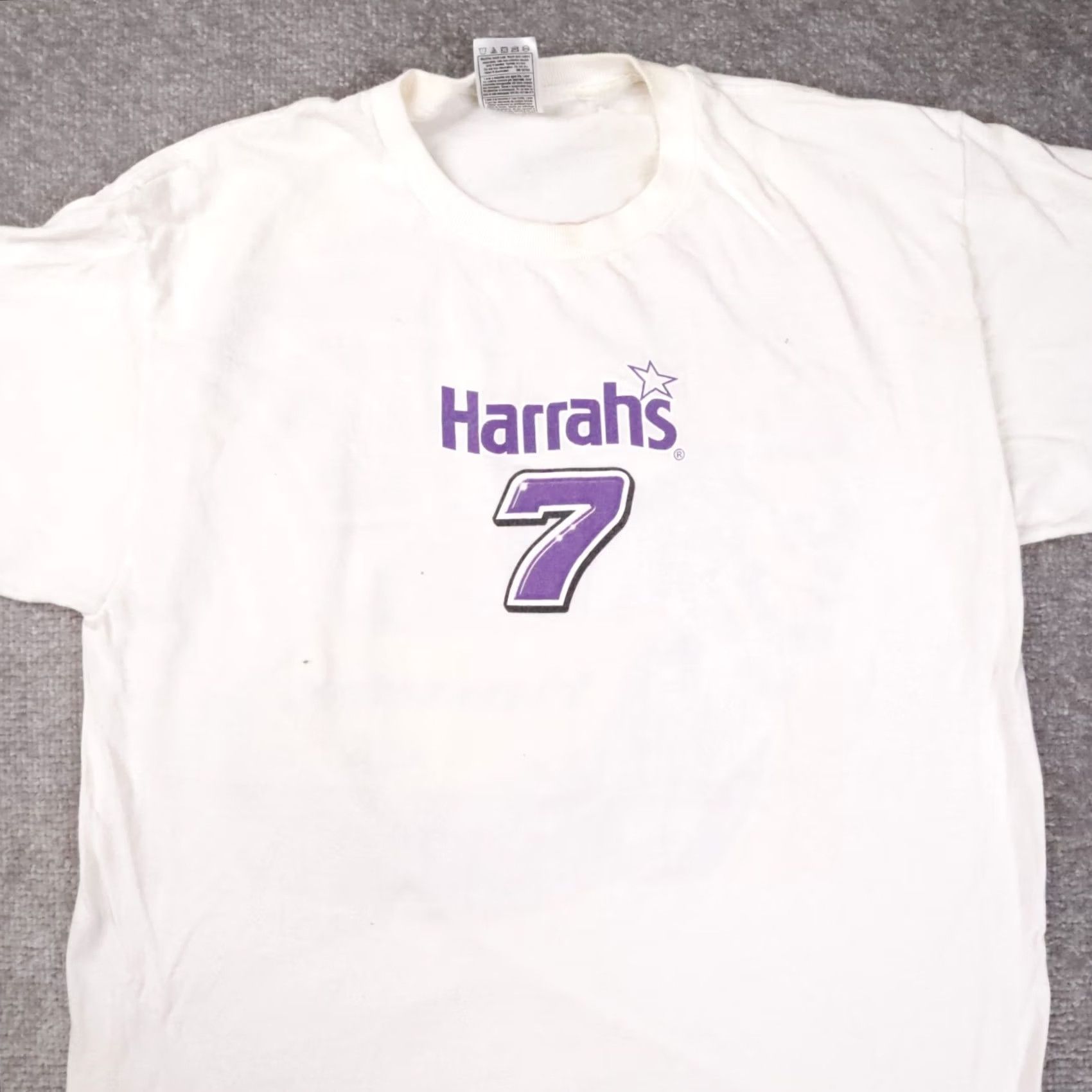 Fruit Of The Loom VINTAGE Robby Gordon Nascar Shirt White Large Short Sleeve T-Shirt Size US L / EU 52-54 / 3 - 3 Thumbnail